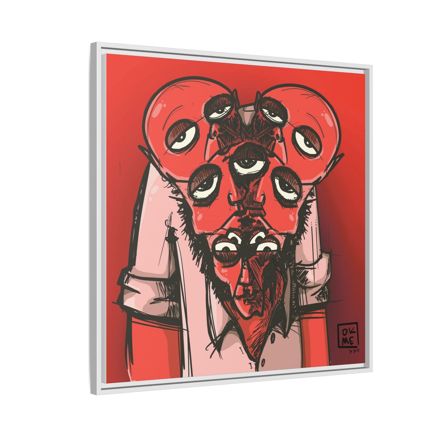 Mern - Gallery Canvas Wrap, Square Frame