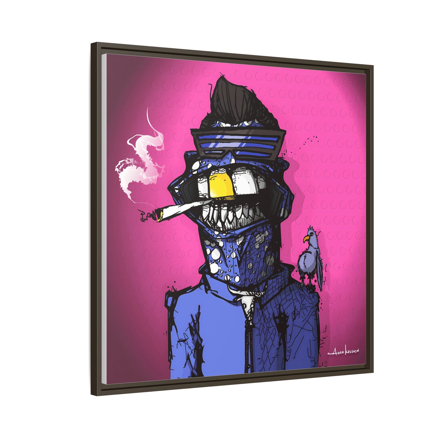 Creep #022 - Gallery Canvas Wraps, Square Frame