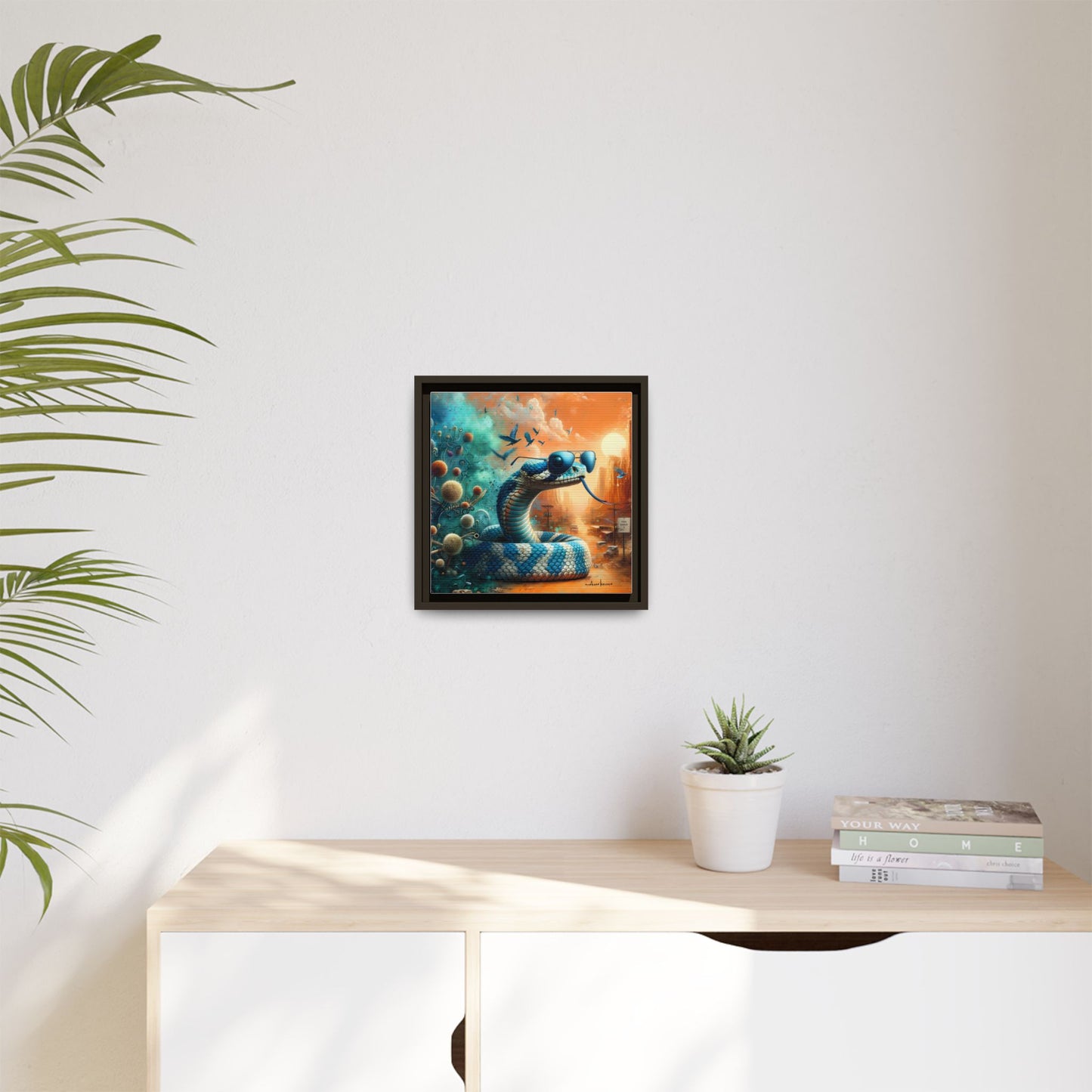 Southwestern Serpent - Gallery Canvas Wrap, Square Frame