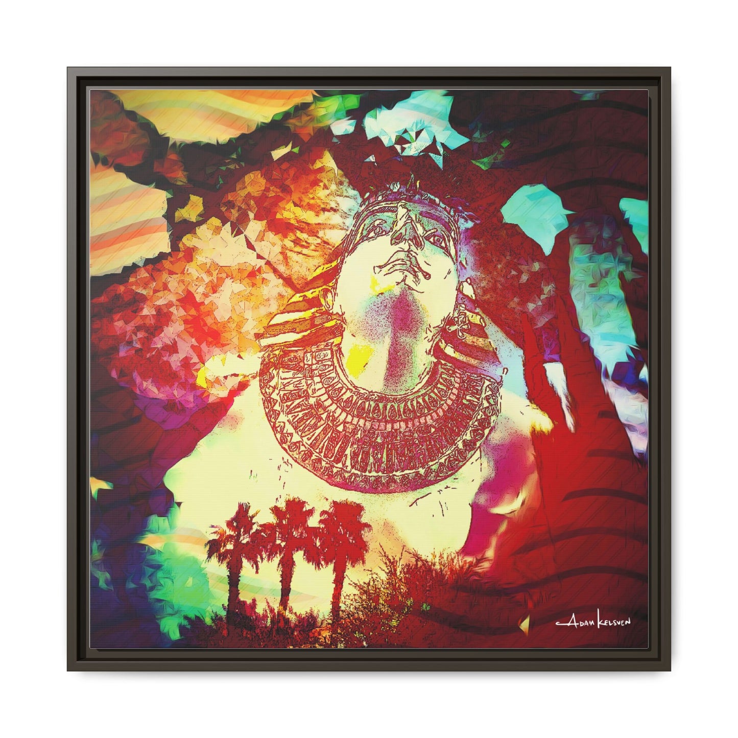 West Quest - Gallery Canvas Wrap, Square Frame