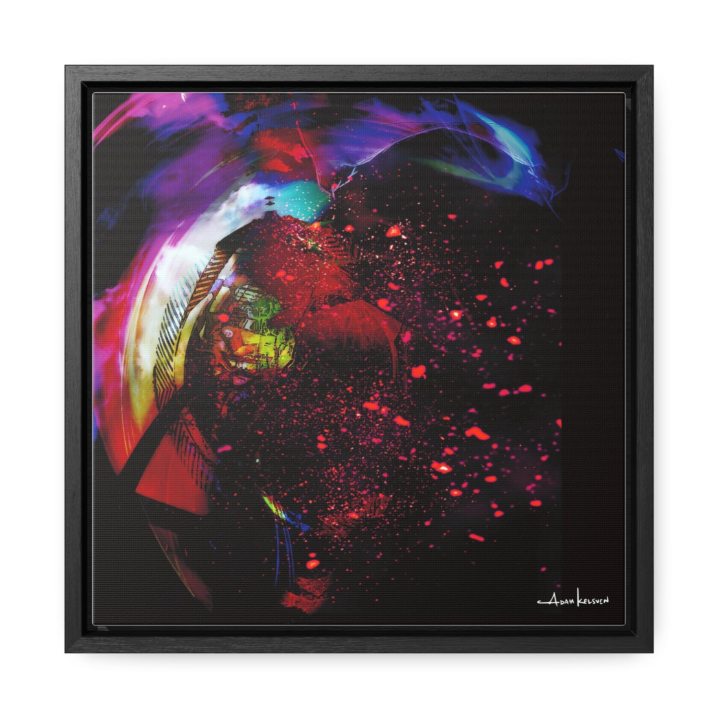Matrices - Canvas Print, Square Frame