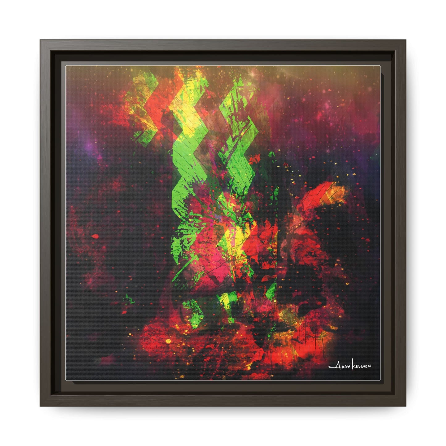 Sailboat - Gallery Canvas Wrap, Square Frame