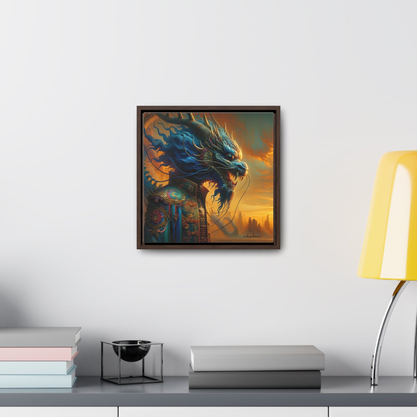 Golden Skies - Canvas Print, Square Frame