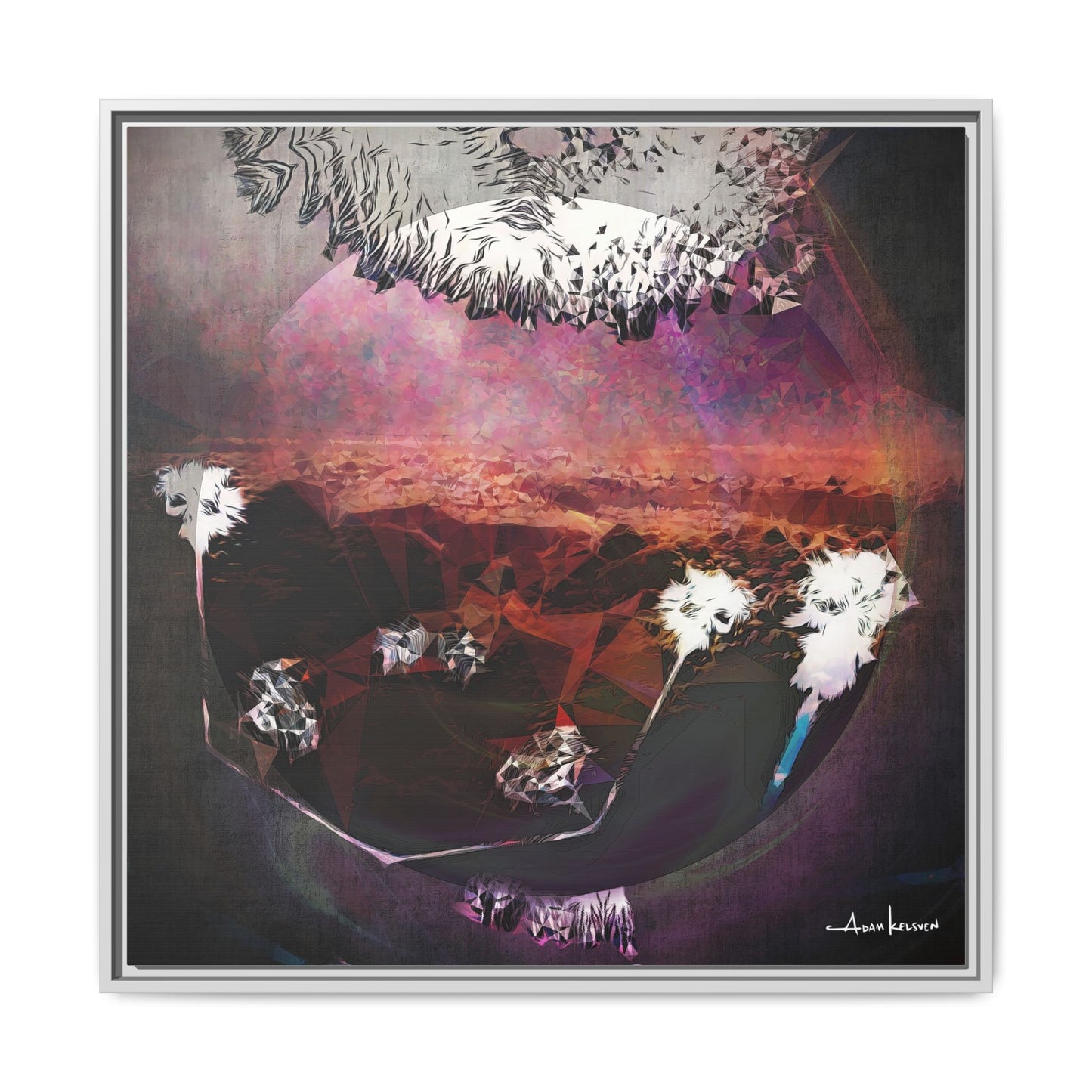 Bunny - Gallery Canvas Wrap, Square Frame