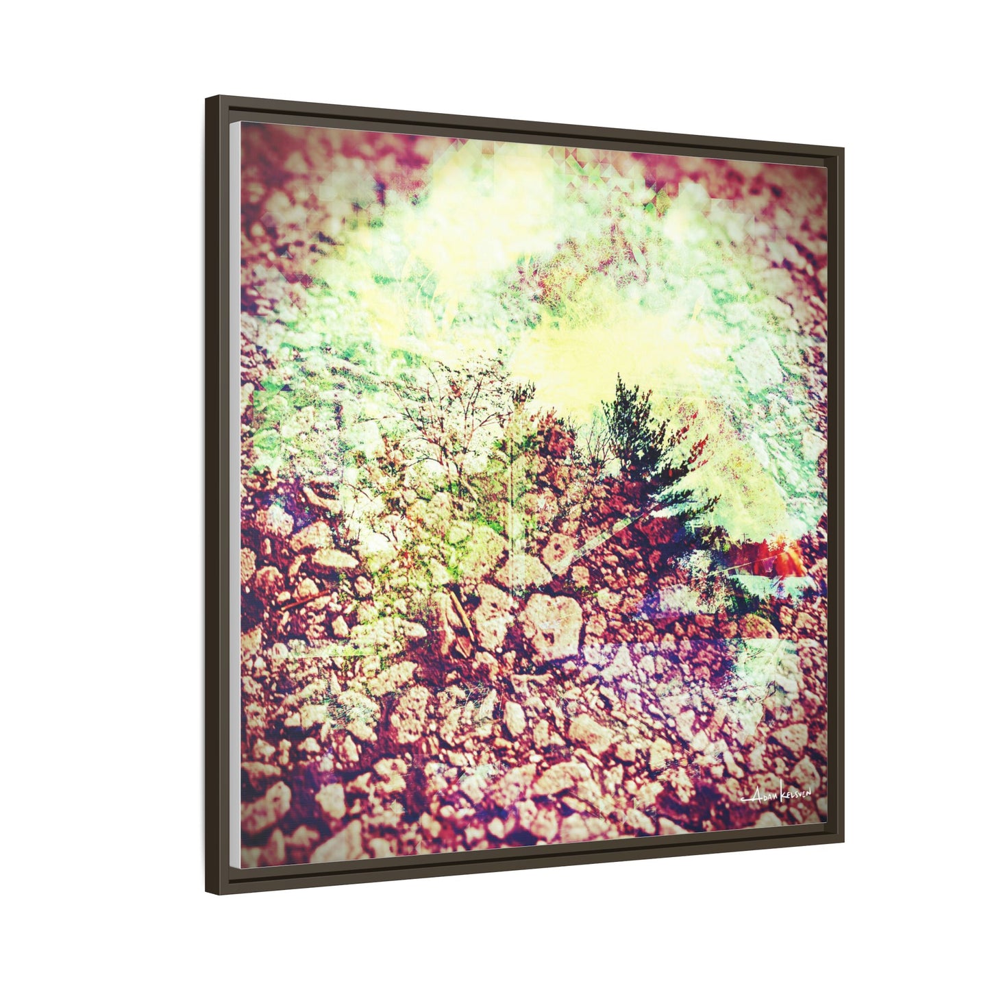 Caterpillar - Gallery Canvas Wrap, Square Frame