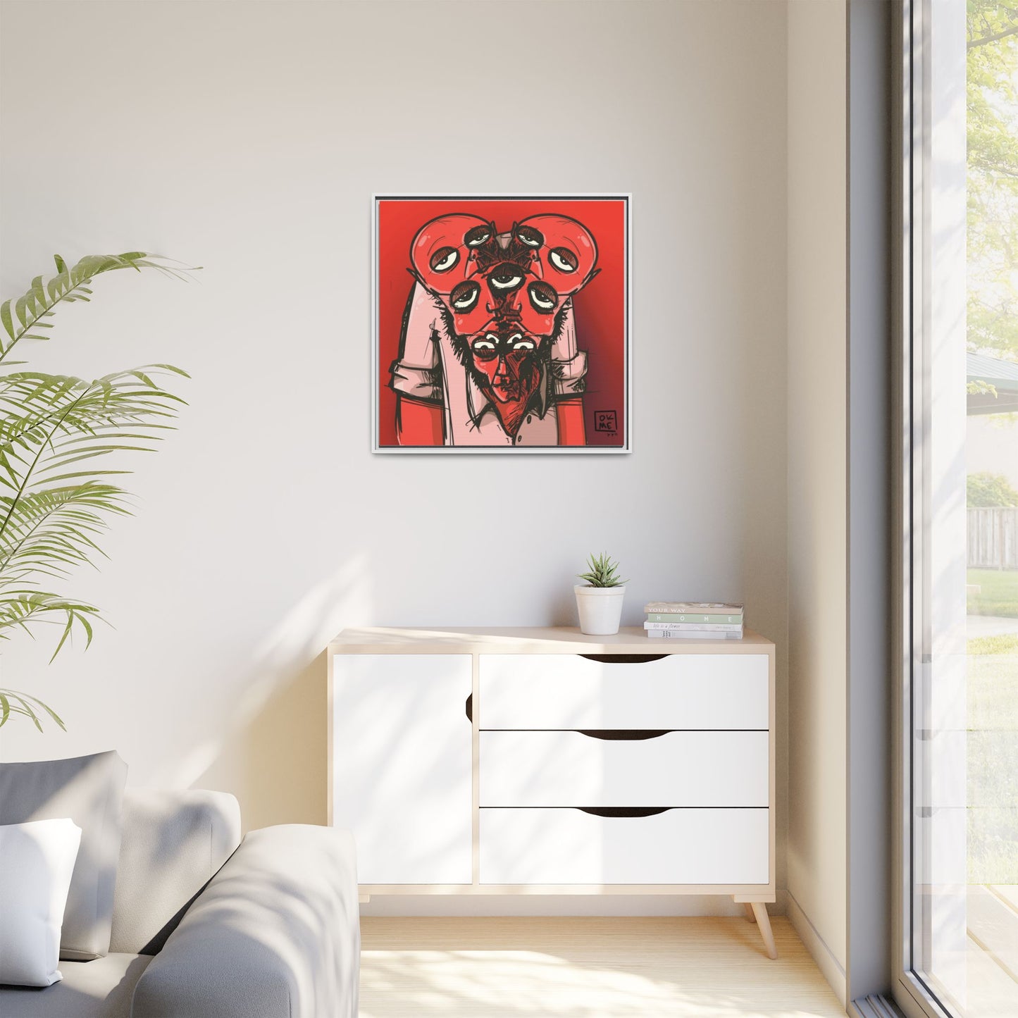Mern - Gallery Canvas Wrap, Square Frame