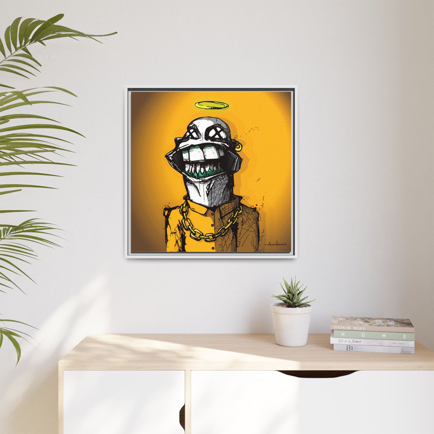 Creep #139 - Gallery Canvas Wraps, Square Frame