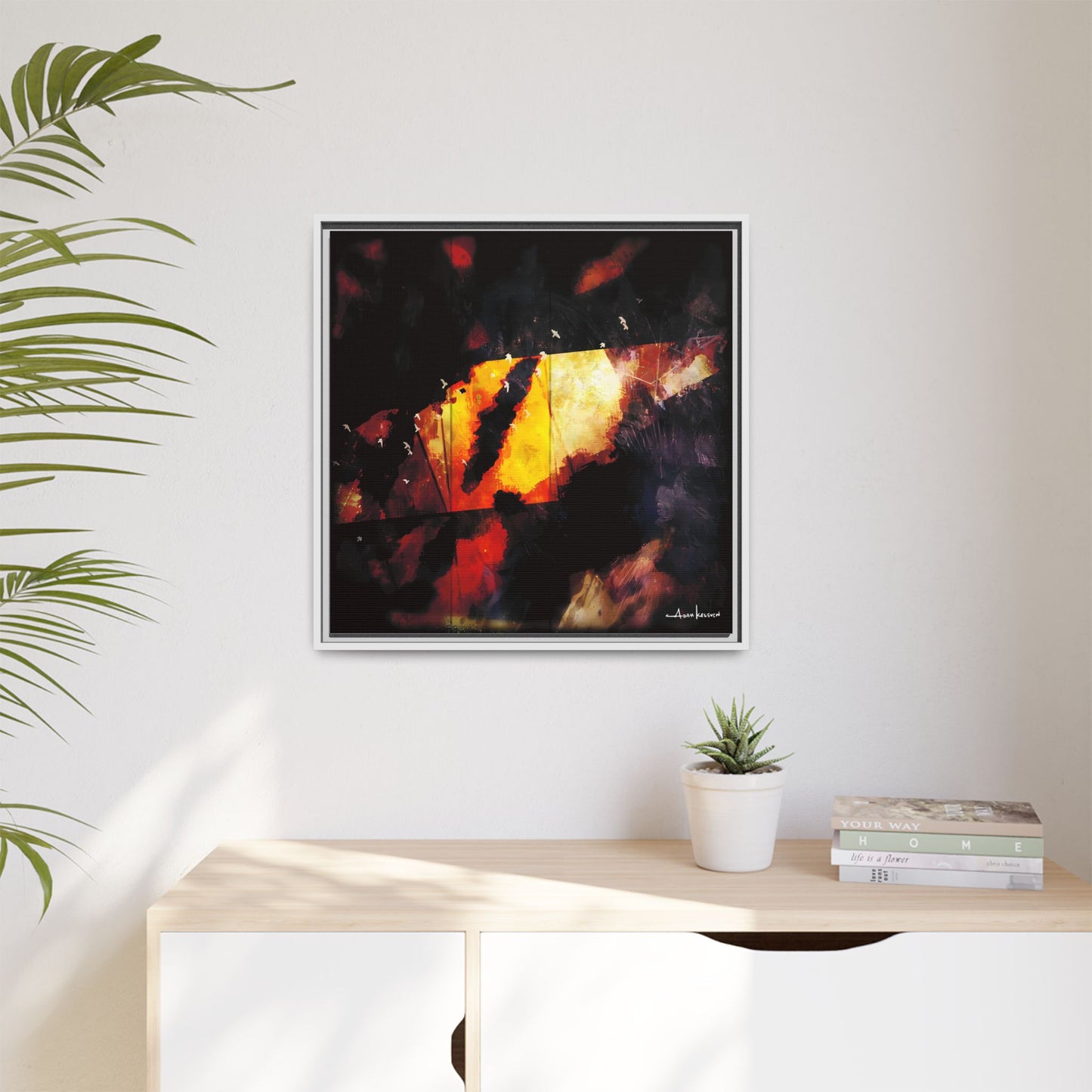 Birds Eye View - Gallery Canvas Wrap, Square Frame