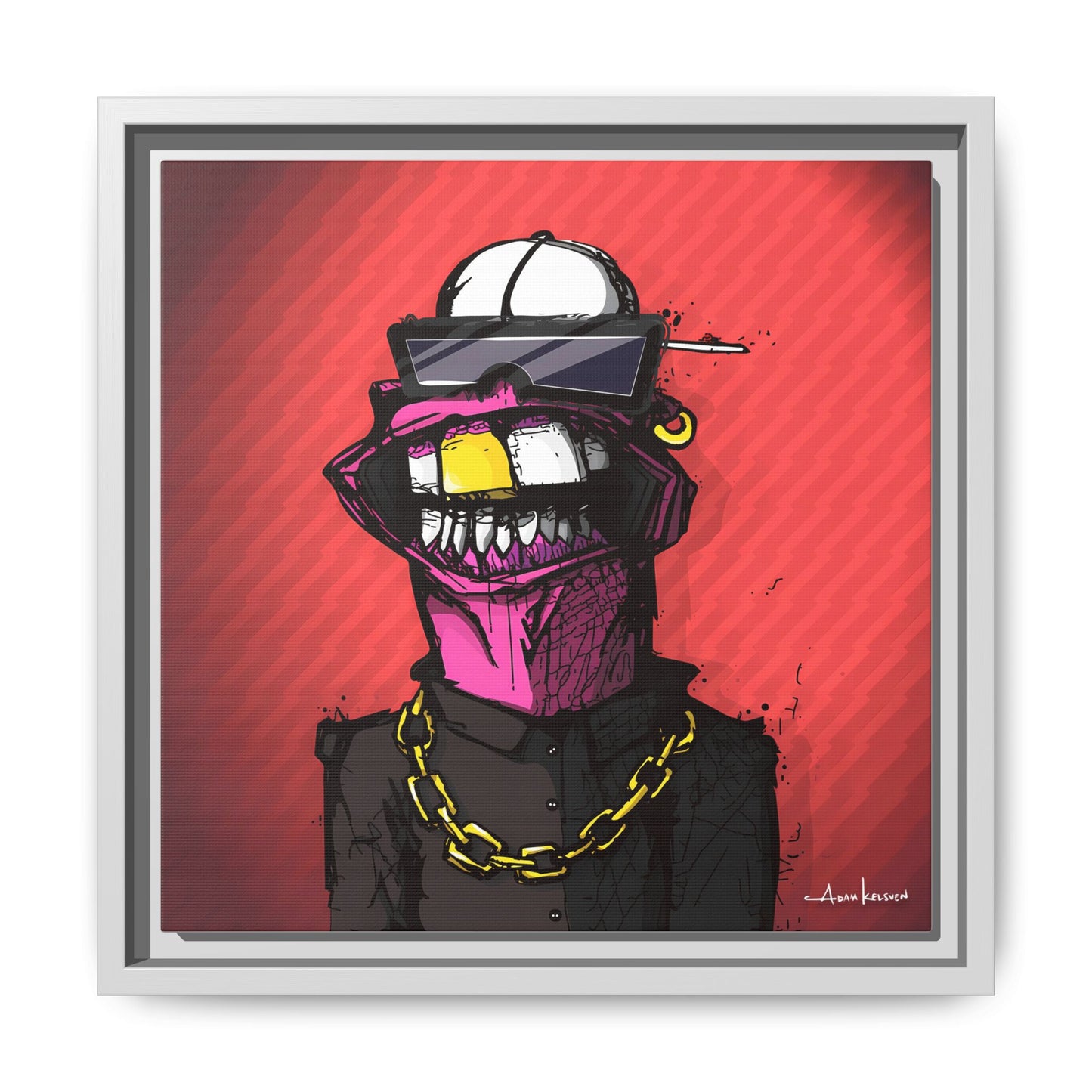 Creep #063 - Gallery Canvas Wraps, Square Frame