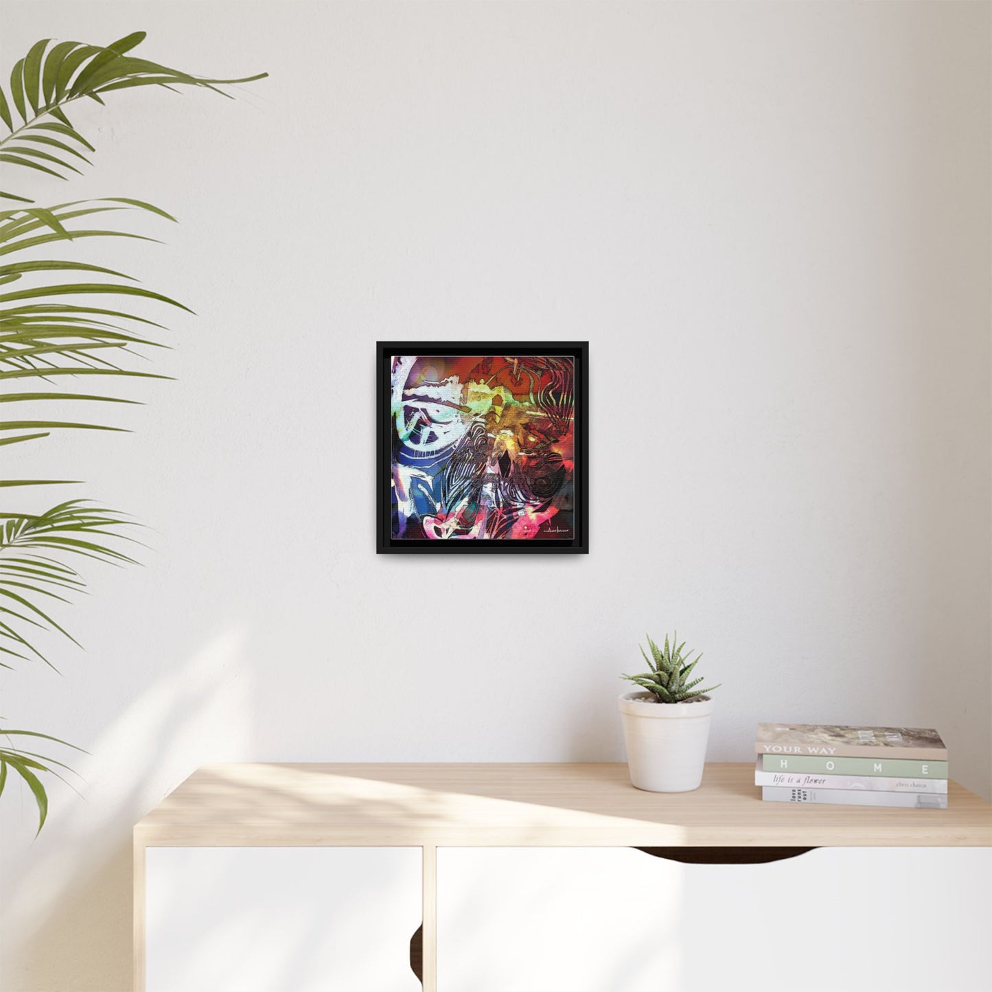 Machine - Gallery Canvas Wrap, Square Frame
