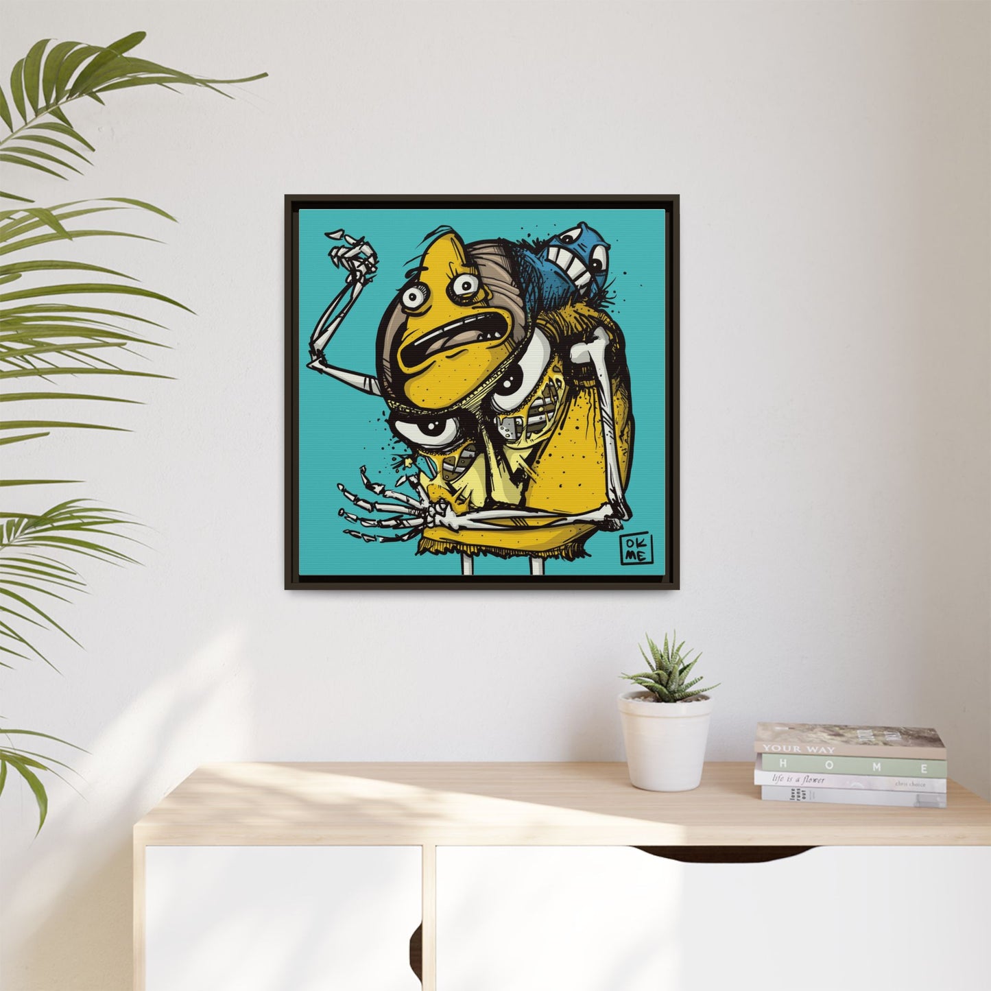 Potato Chip Bag - Gallery Canvas Wrap, Square Frame