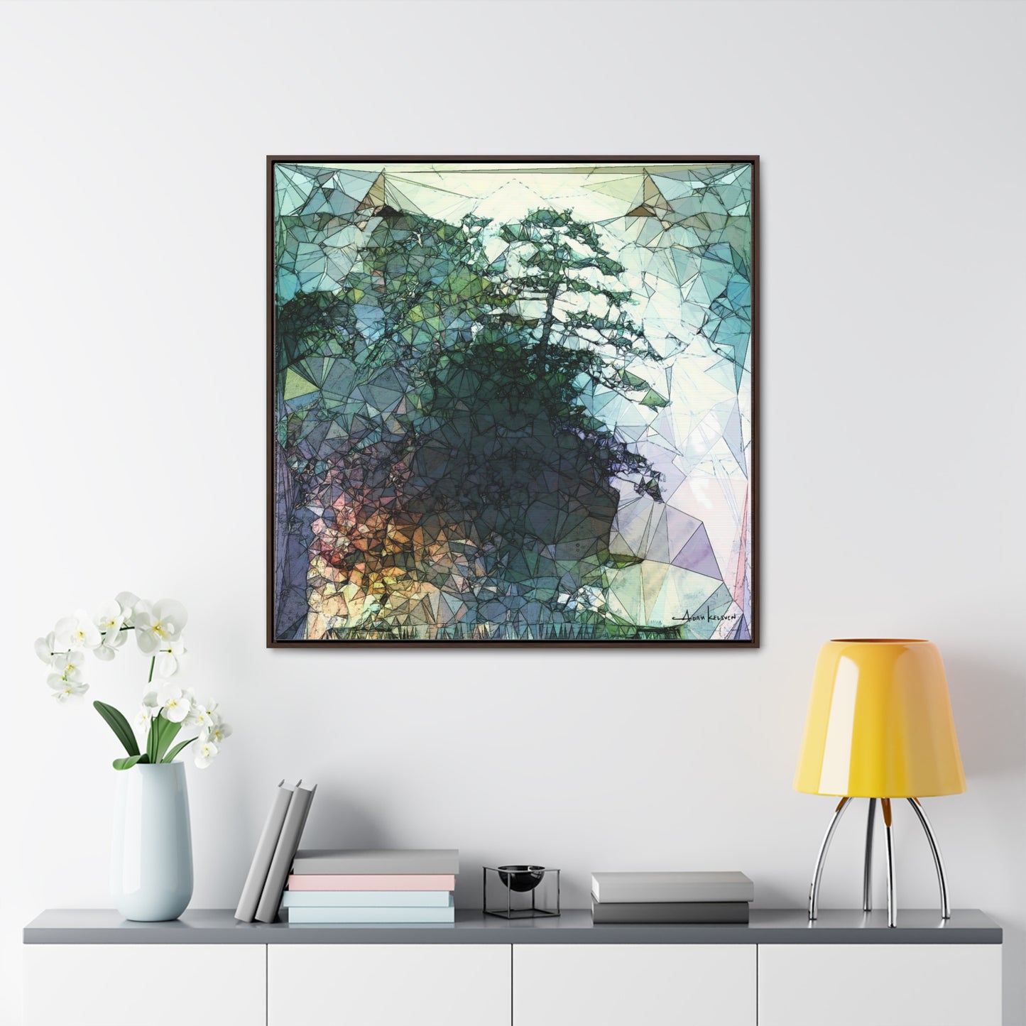 Dude, Bonsai - Gallery Canvas Wrap, Square Frame