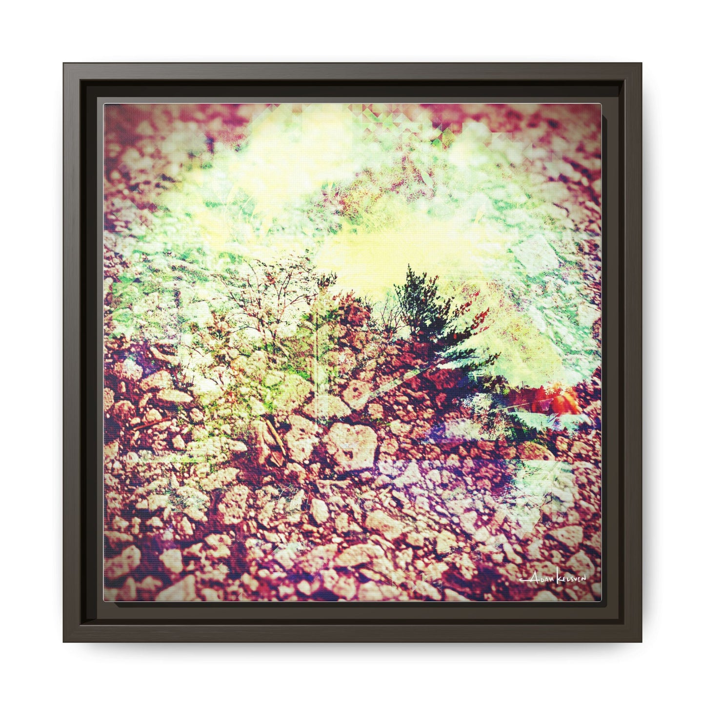 Caterpillar - Gallery Canvas Wrap, Square Frame