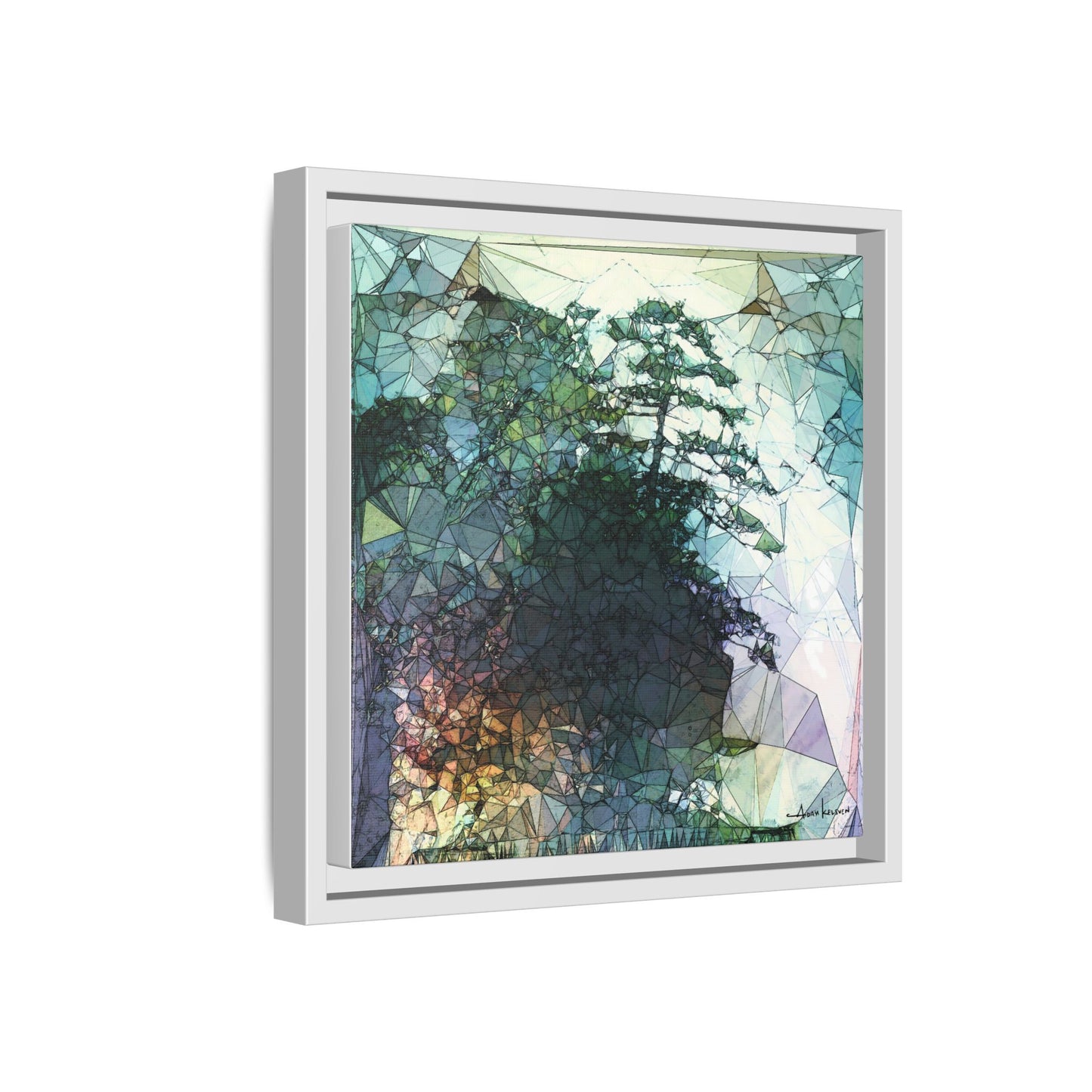 Dude, Bonsai - Gallery Canvas Wrap, Square Frame