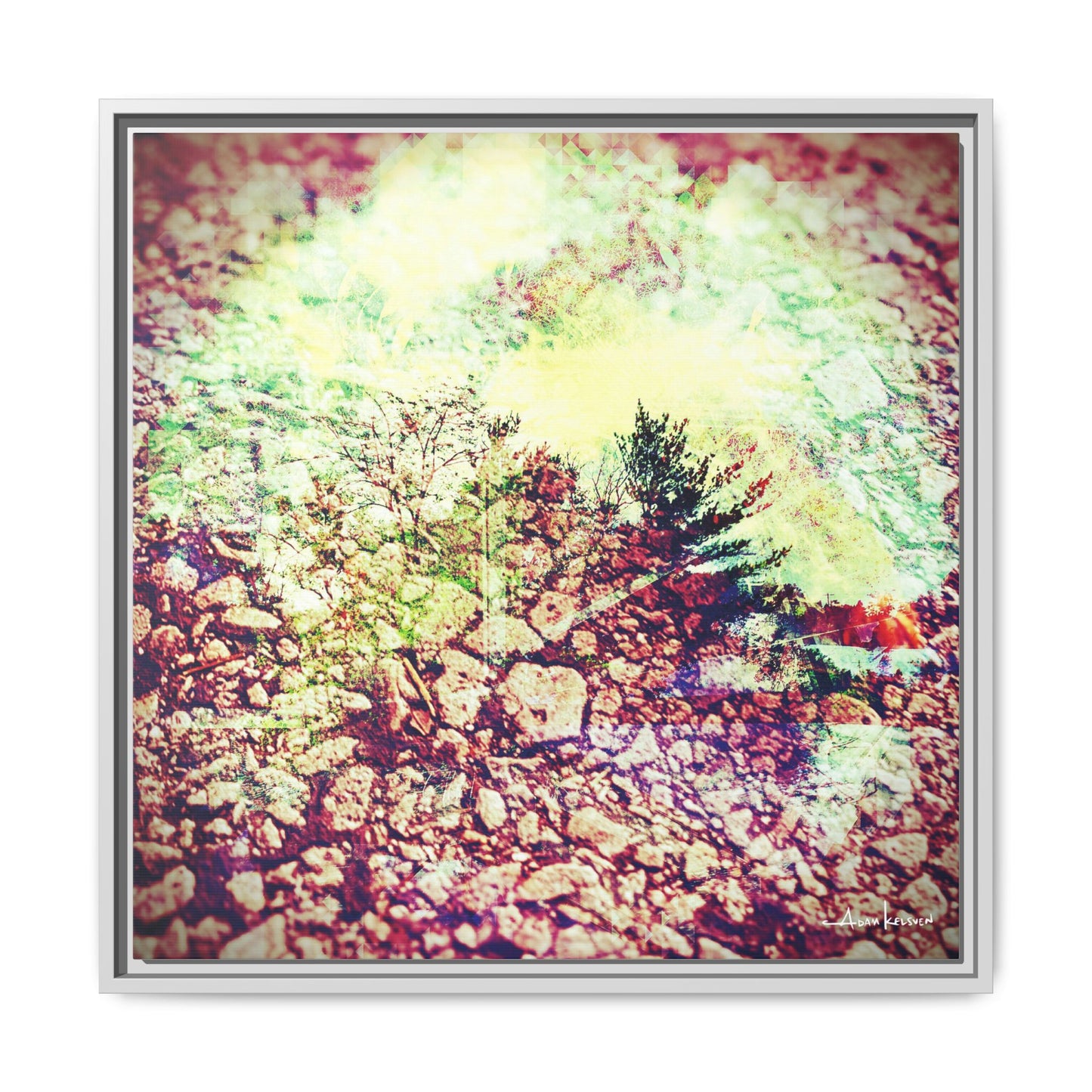 Caterpillar - Gallery Canvas Wrap, Square Frame