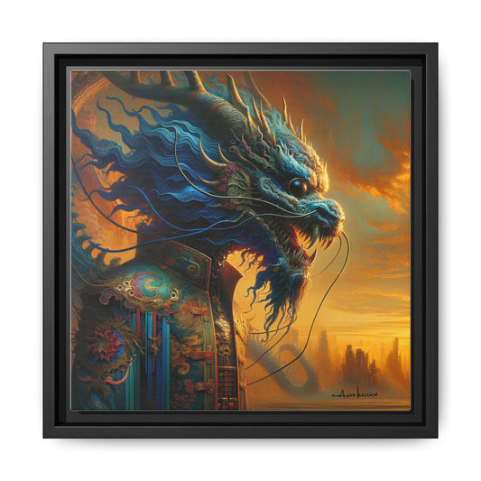 Golden Skies - Gallery Canvas Wrap, Square Frame