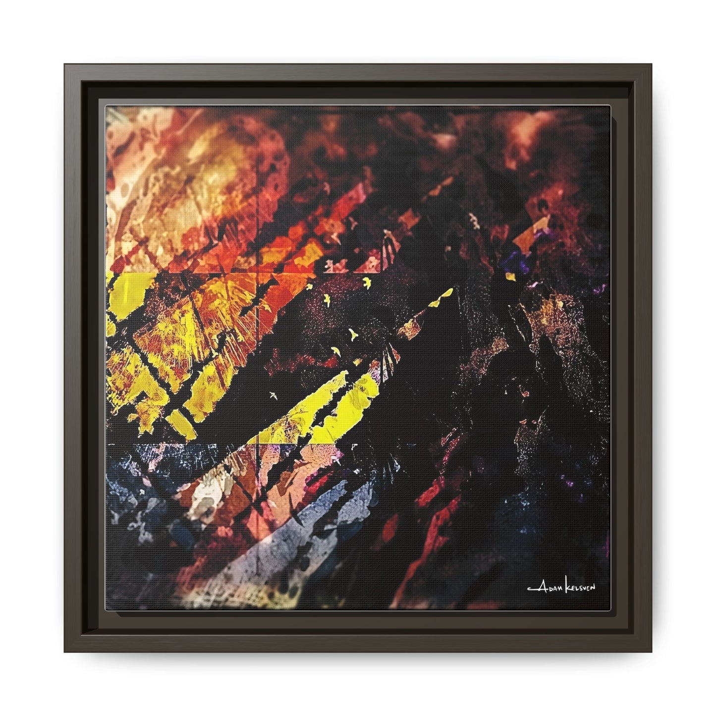 Fjords - Gallery Canvas Wrap, Square Frame
