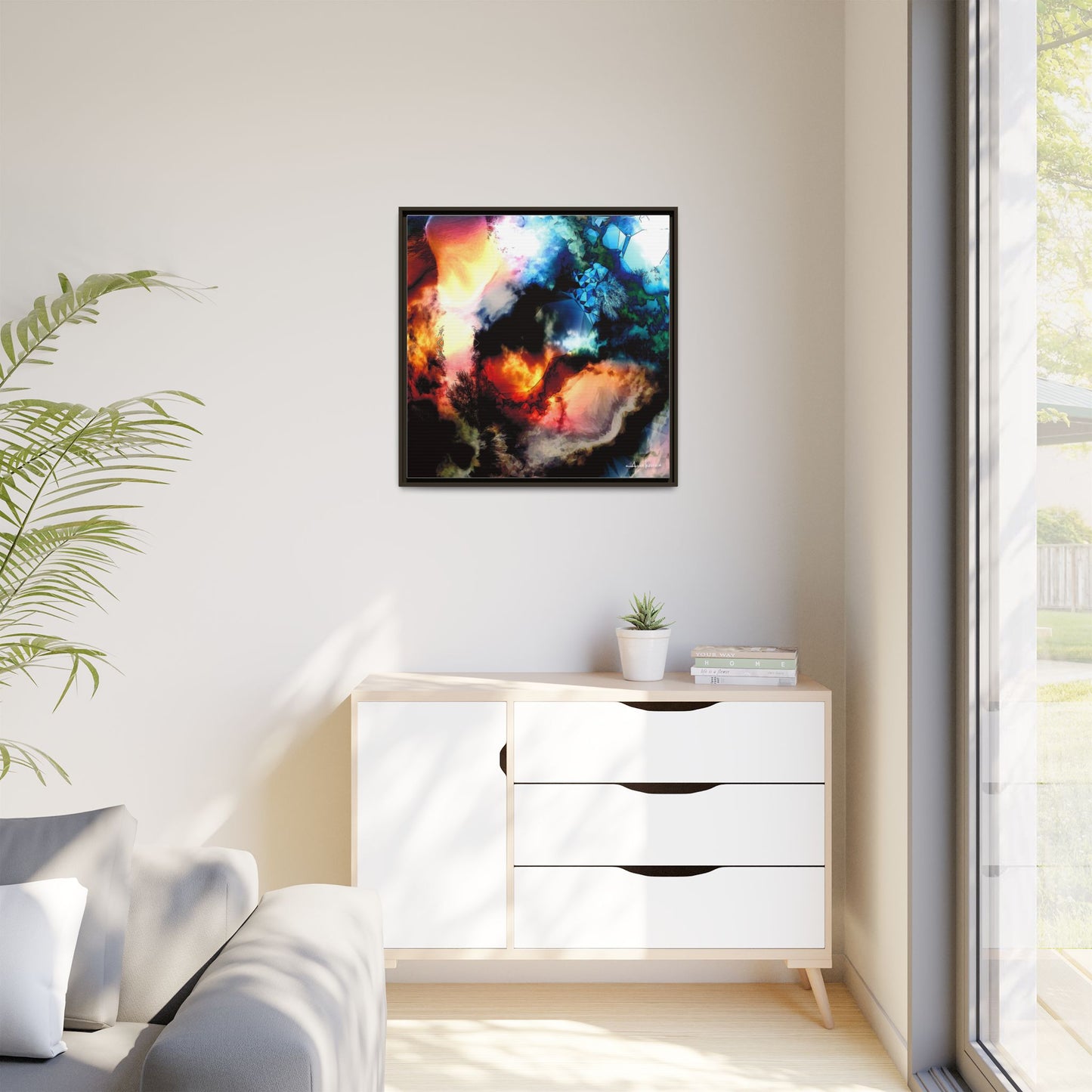 Rubble - Gallery Canvas Wrap, Square Frame