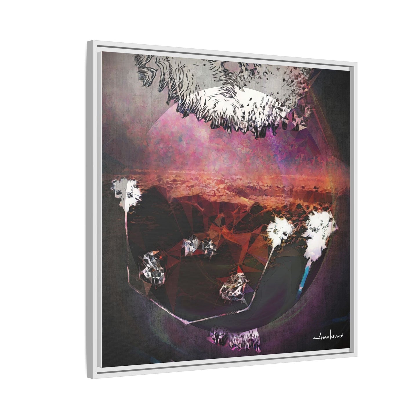 Bunny - Gallery Canvas Wrap, Square Frame