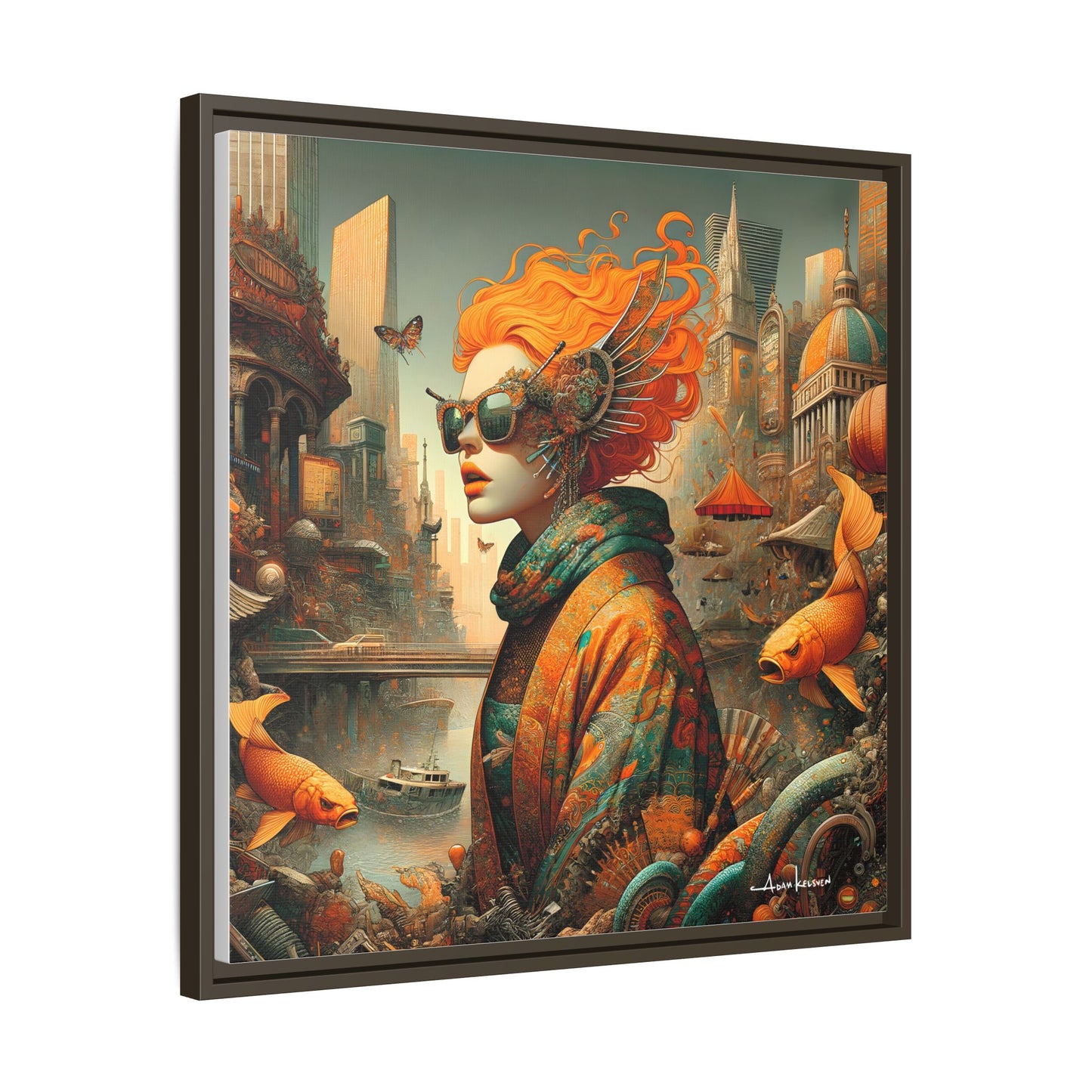 Urban Siren - Gallery Canvas Wrap, Square Frame