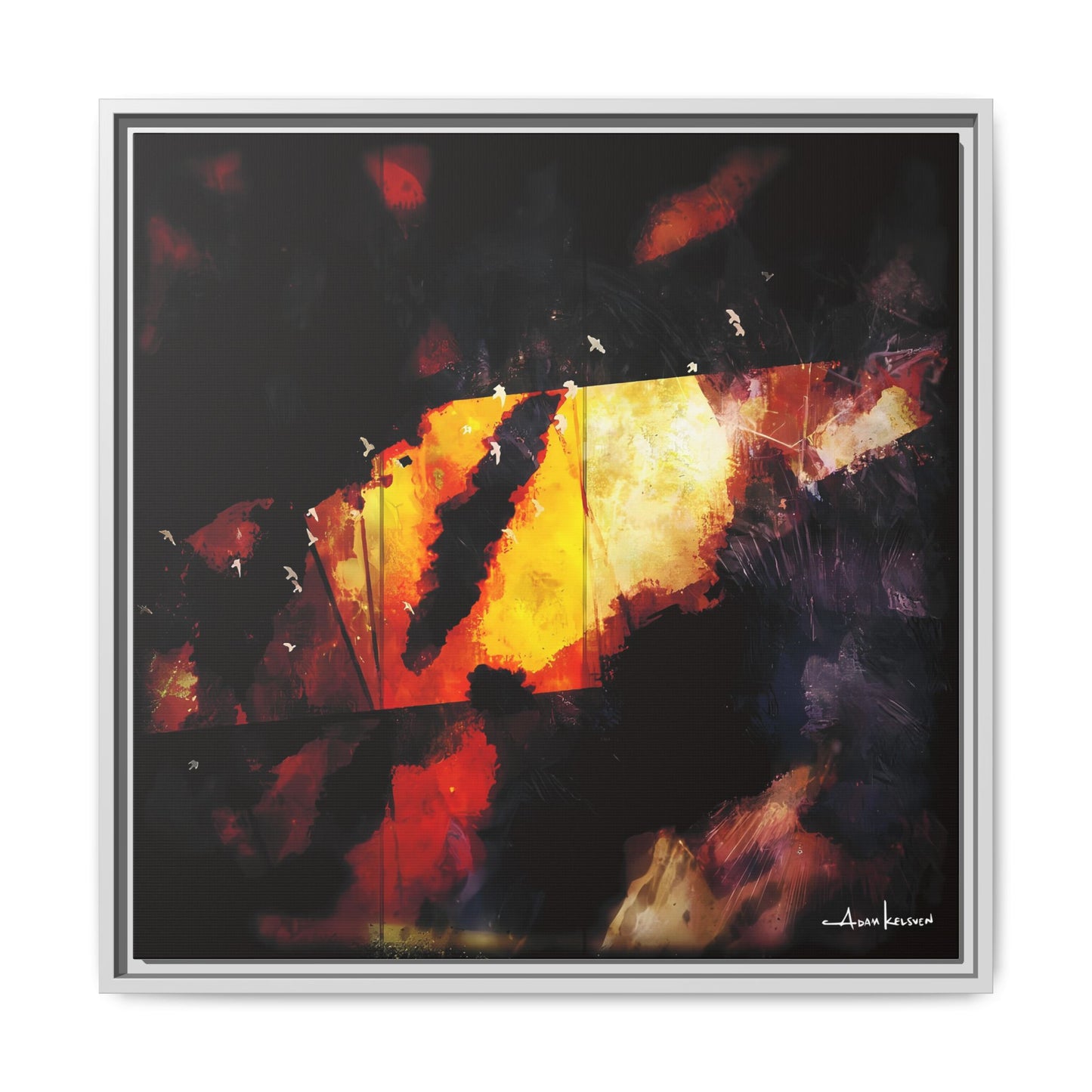 Birds Eye View - Gallery Canvas Wrap, Square Frame