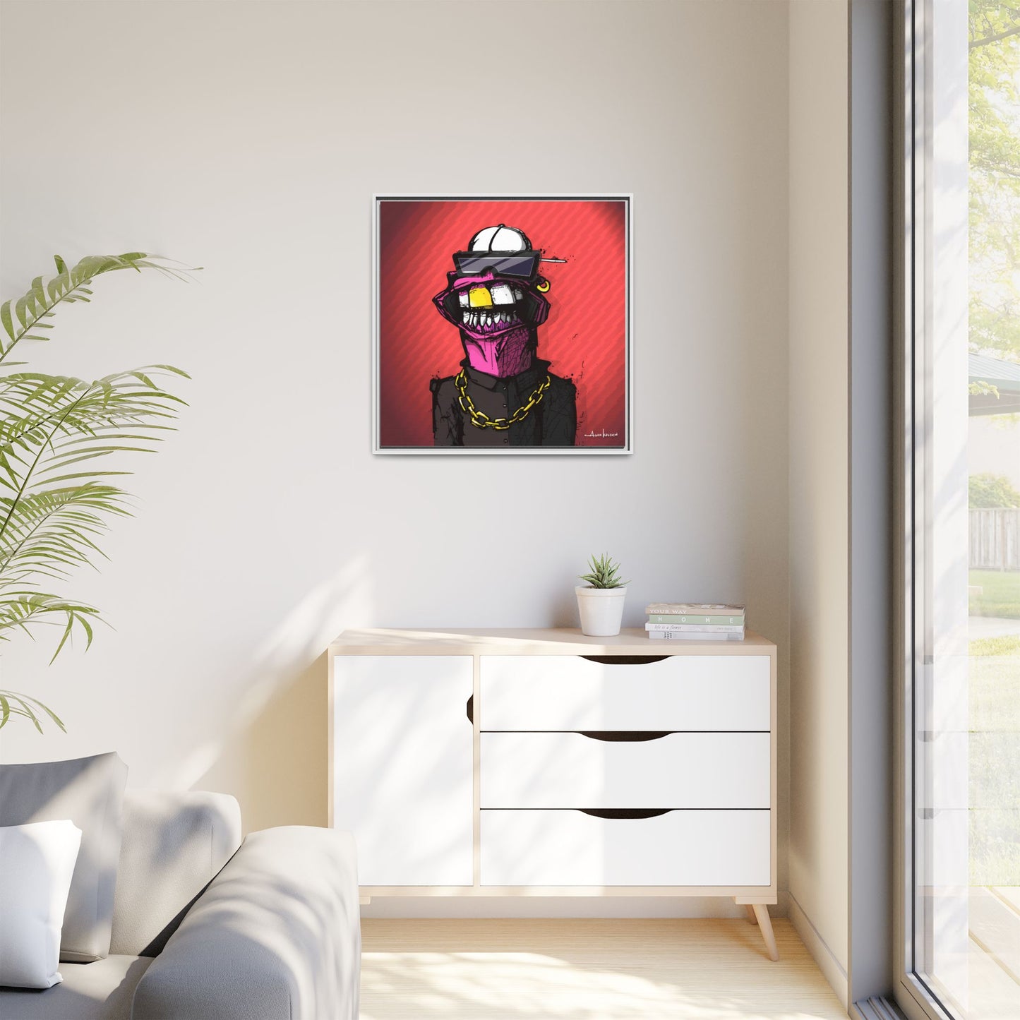 Creep #063 - Gallery Canvas Wraps, Square Frame