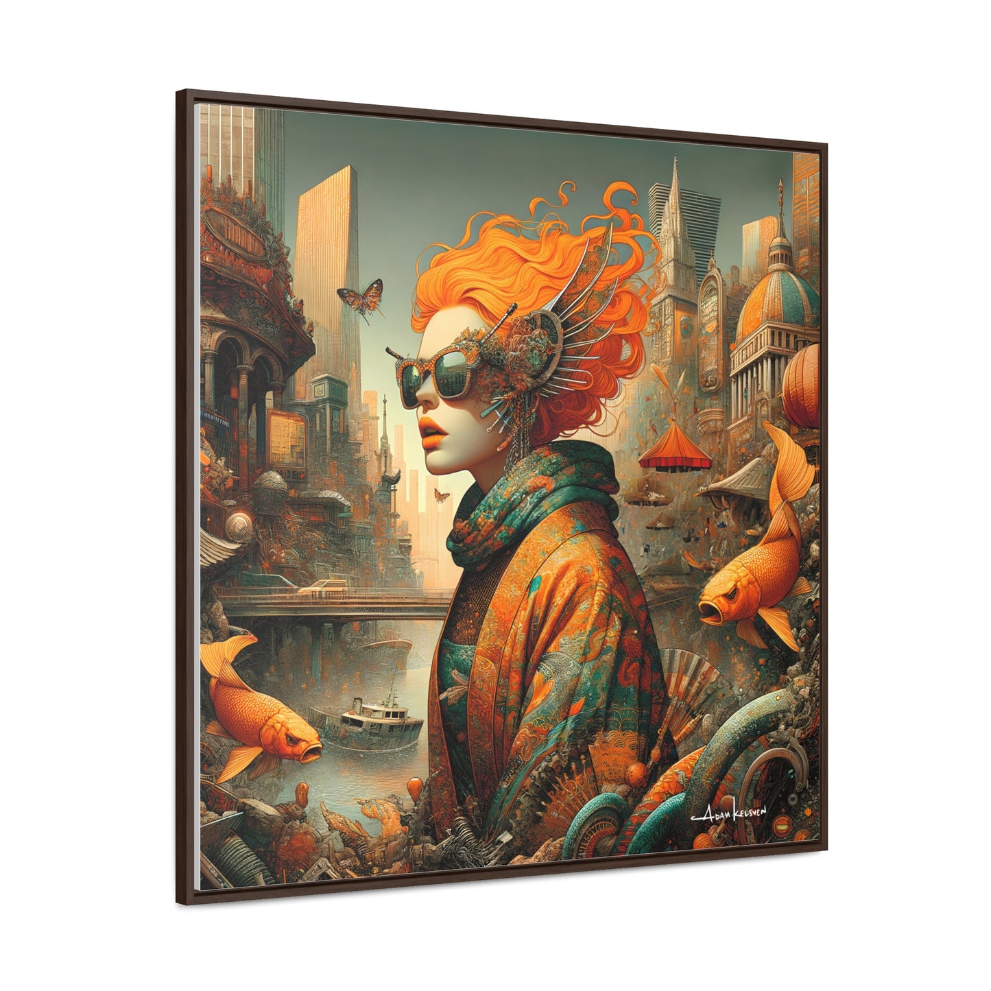 Urban Siren - Gallery Canvas Wrap, Square Frame