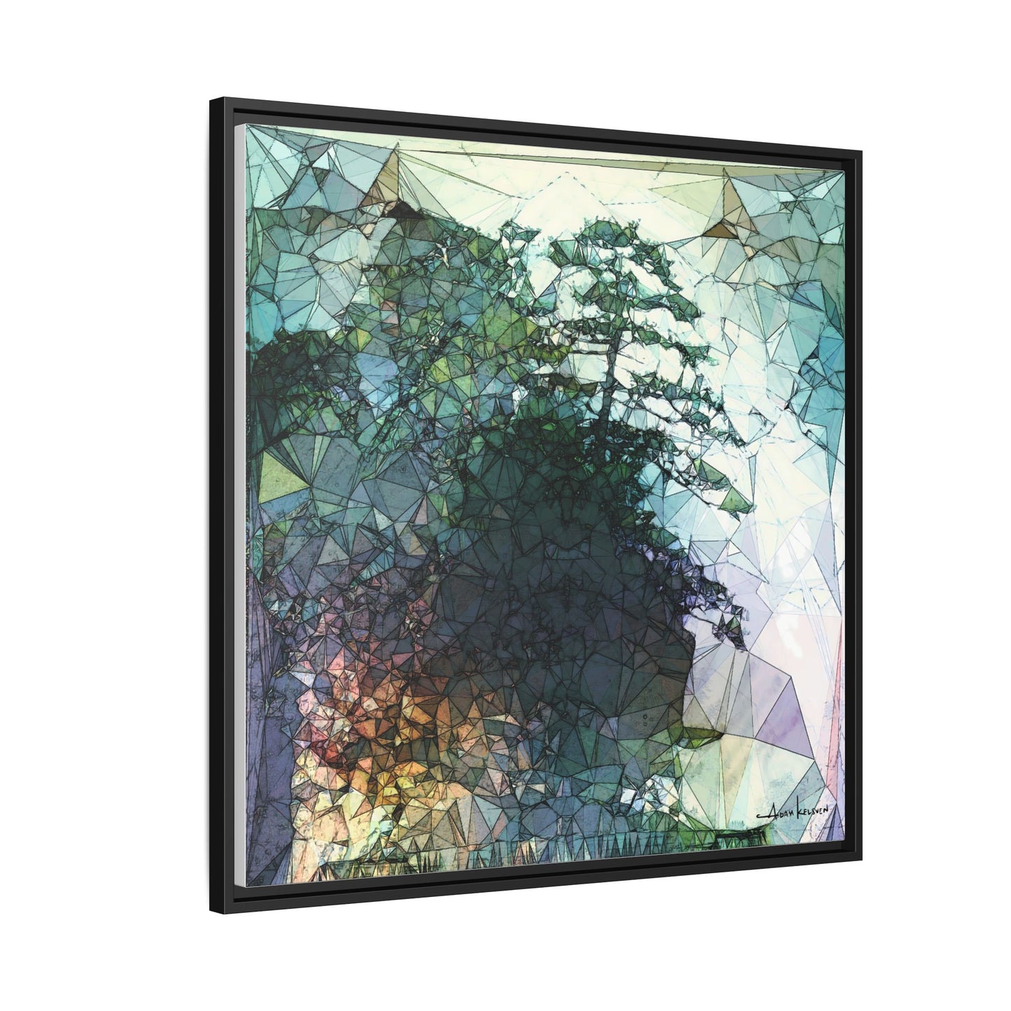 Dude, Bonsai - Gallery Canvas Wrap, Square Frame