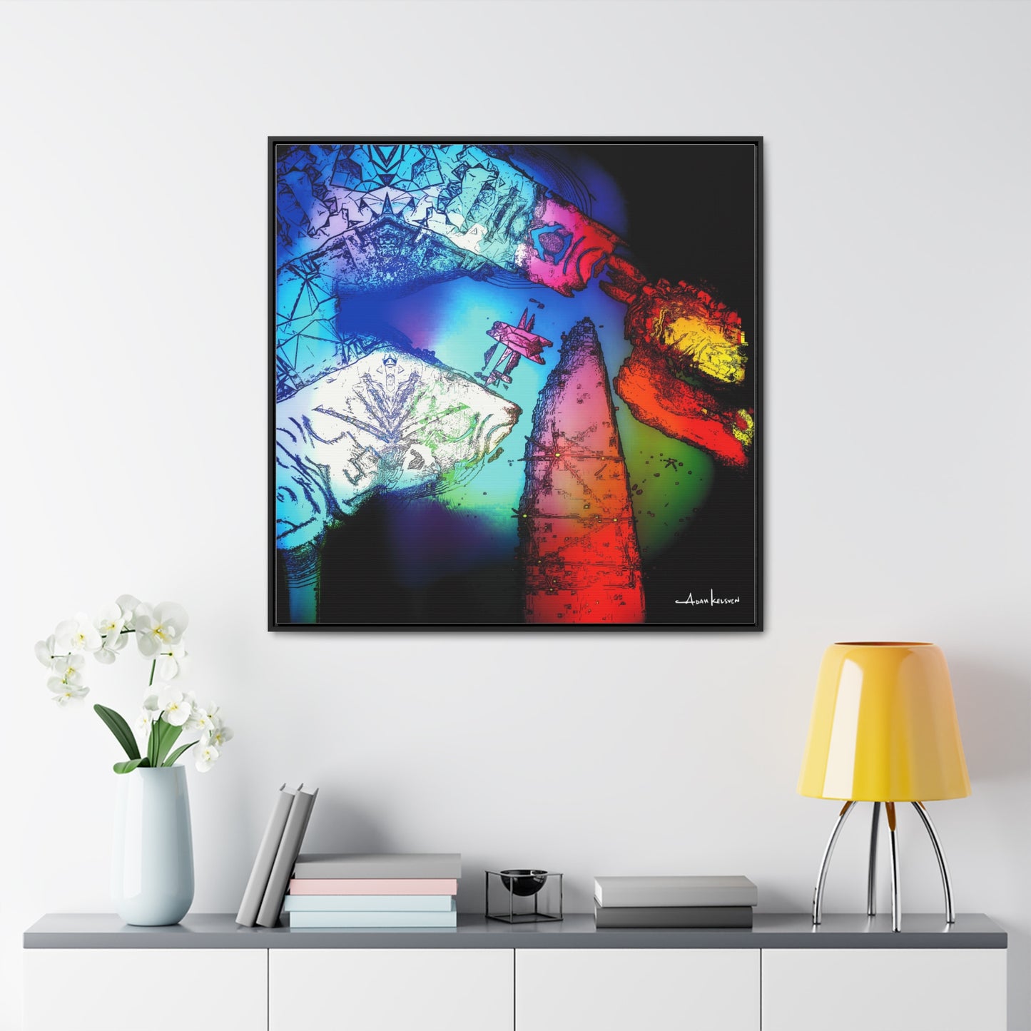 You Digital Turtle - Gallery Canvas Wrap, Square Frame