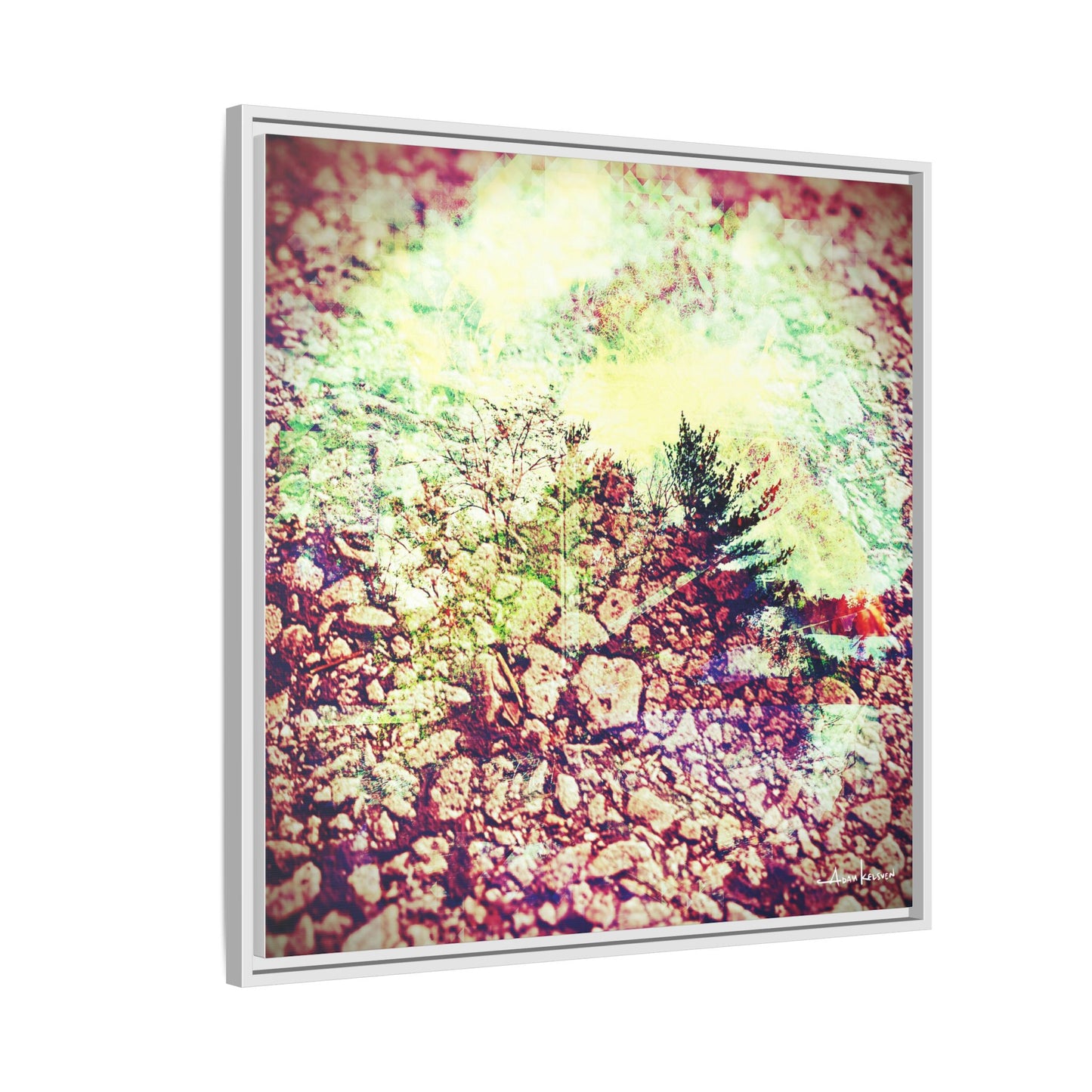 Caterpillar - Gallery Canvas Wrap, Square Frame