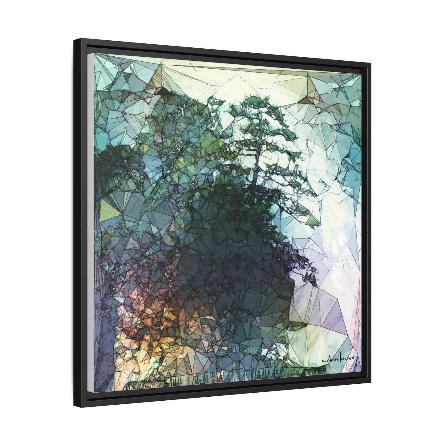 Dude, Bonsai - Gallery Canvas Wrap, Square Frame