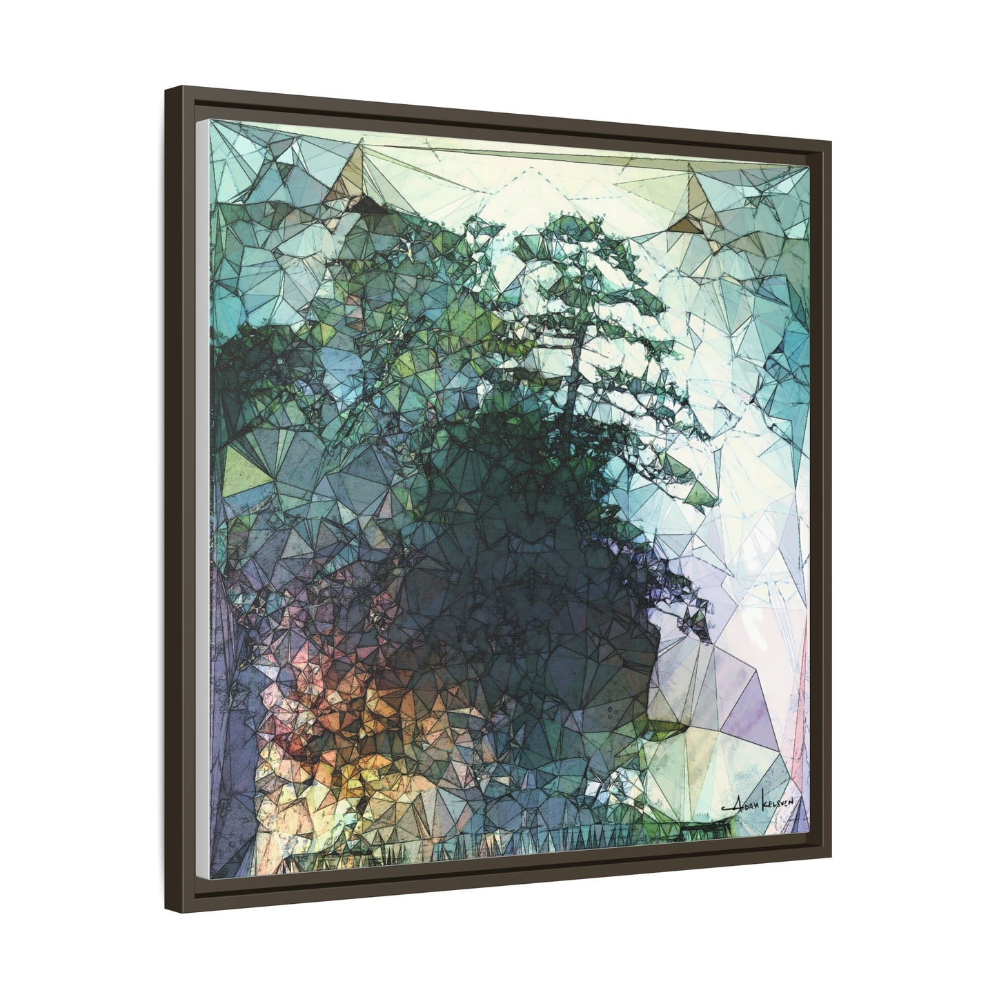 Dude, Bonsai - Gallery Canvas Wrap, Square Frame