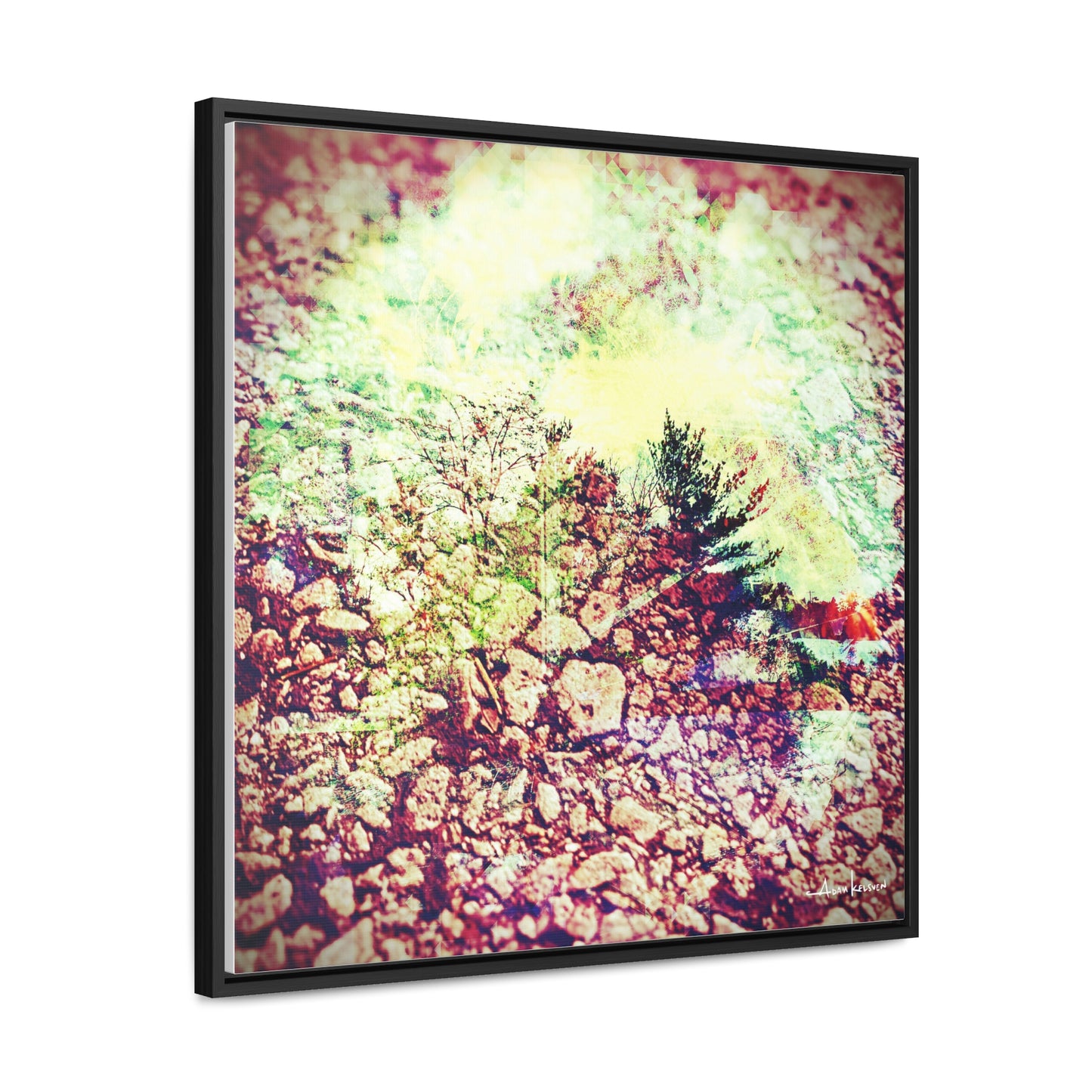 Caterpillar - Gallery Canvas Wrap, Square Frame