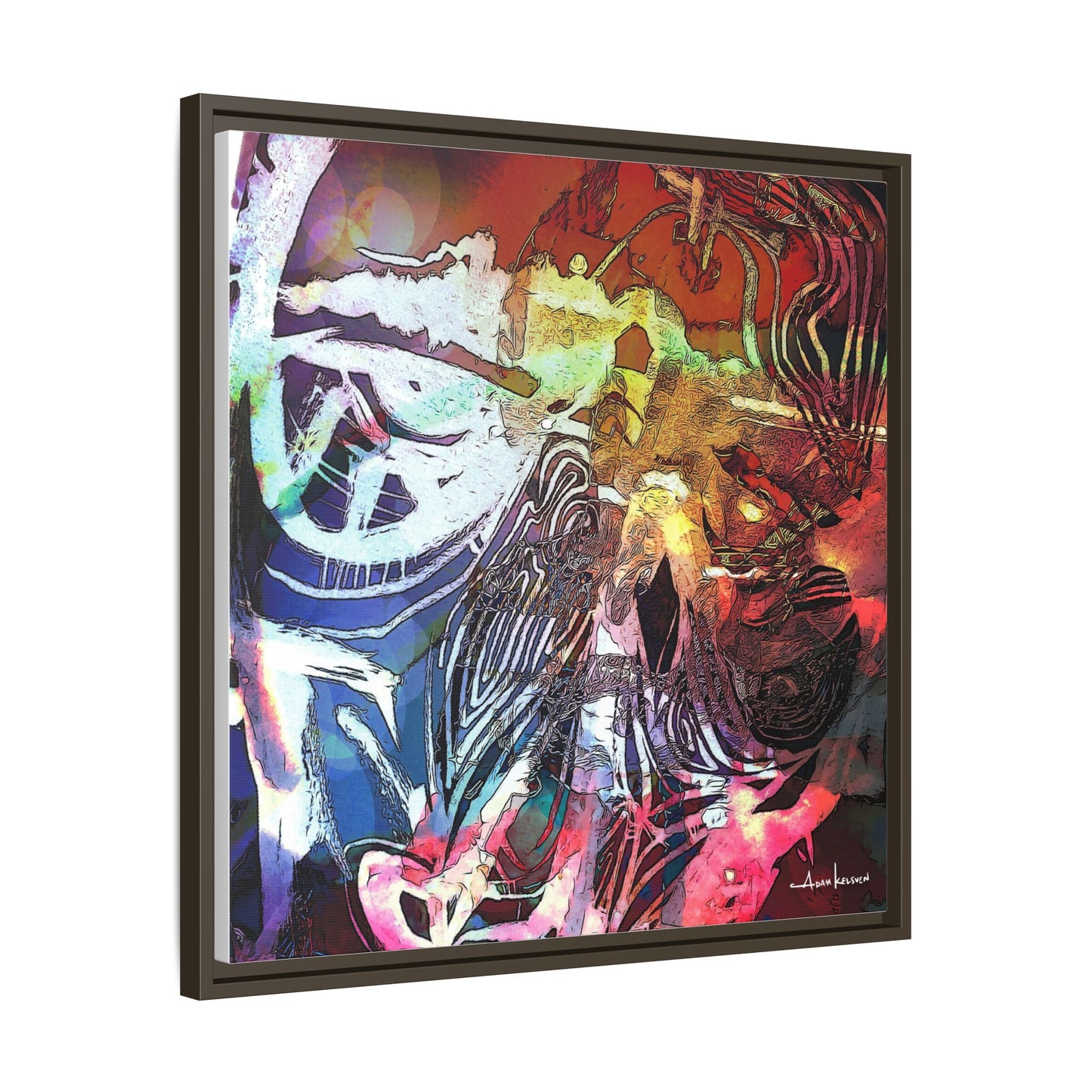 Machine - Gallery Canvas Wrap, Square Frame