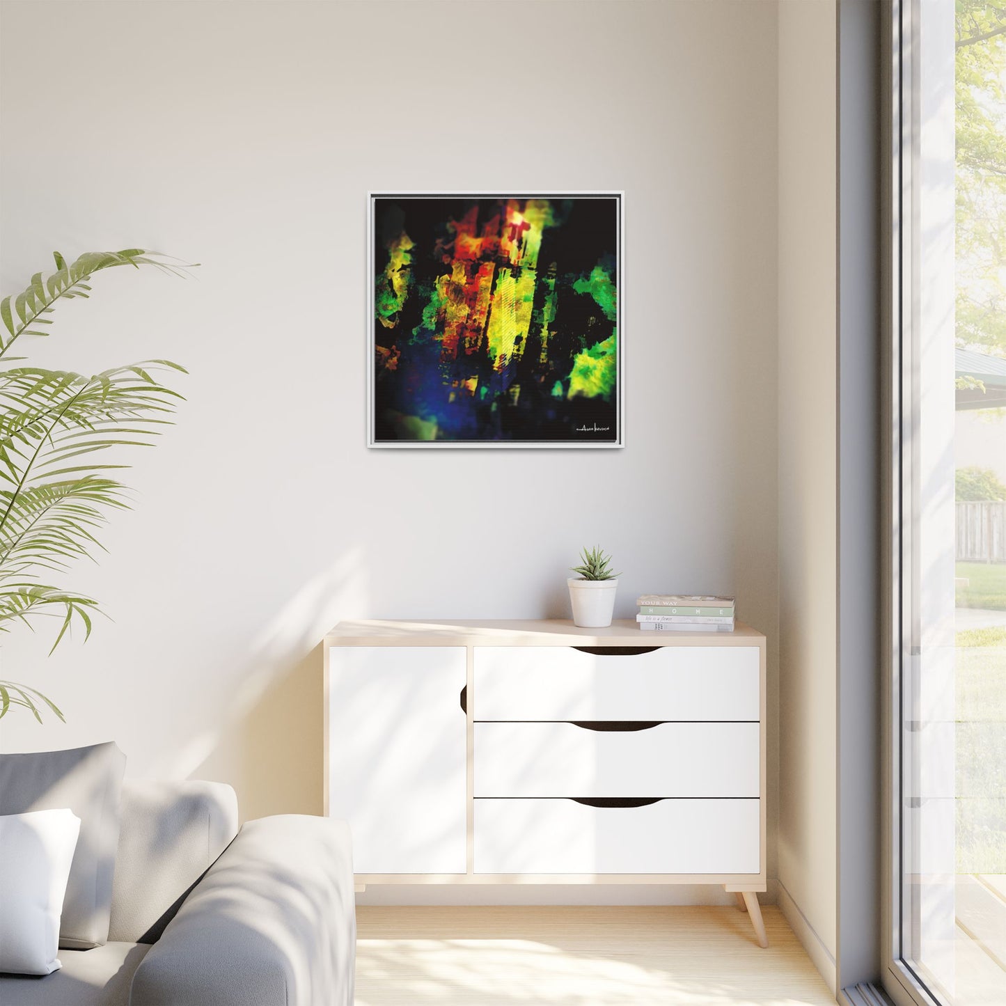 Digital Surface - Gallery Canvas Wrap, Square Frame