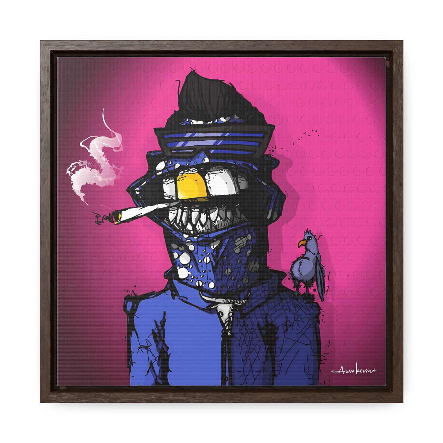 Creep #022 - Gallery Canvas Wraps, Square Frame