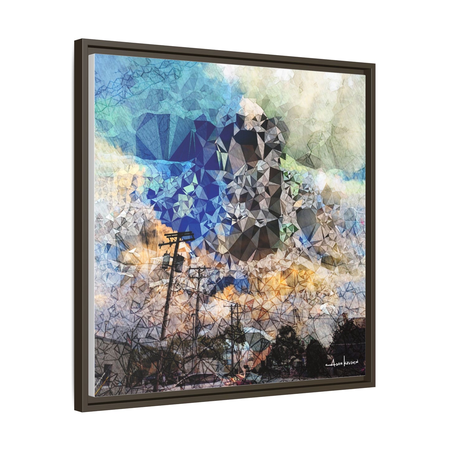 Storms - Gallery Canvas Wrap, Square Frame