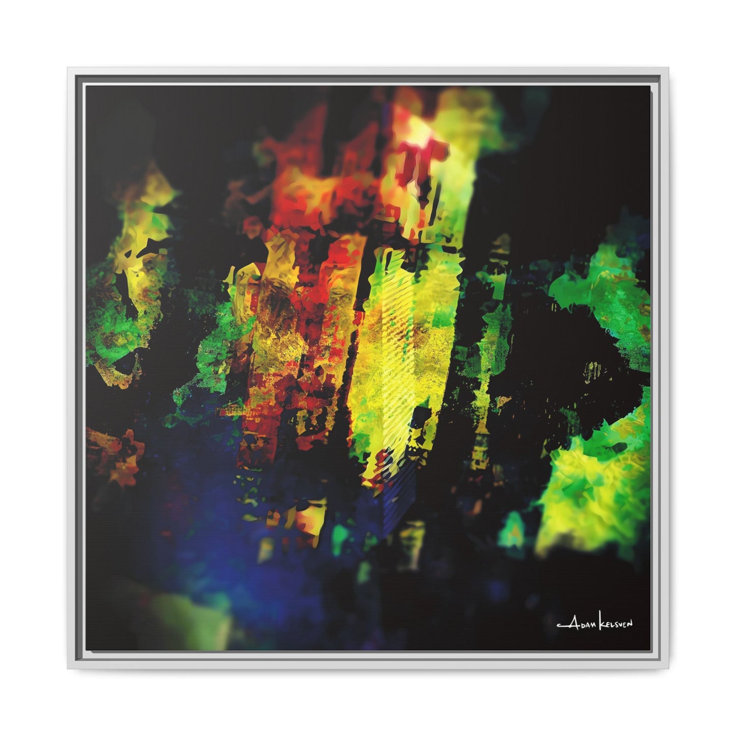 Digital Surface - Gallery Canvas Wrap, Square Frame