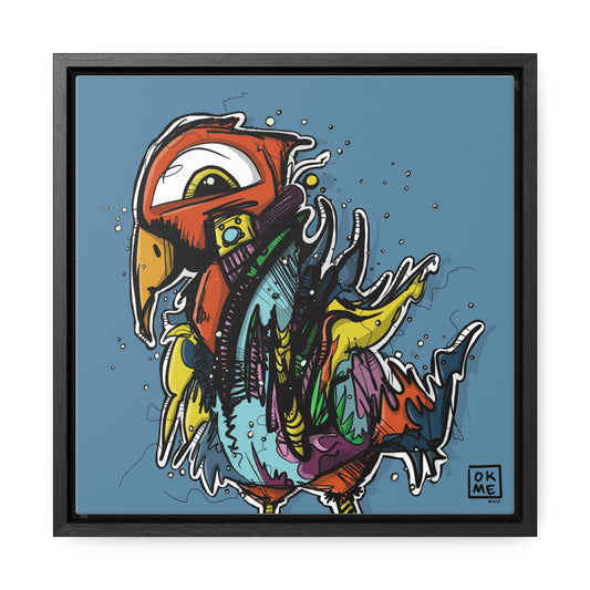 Bird - Gallery Canvas Wrap, Square Frame