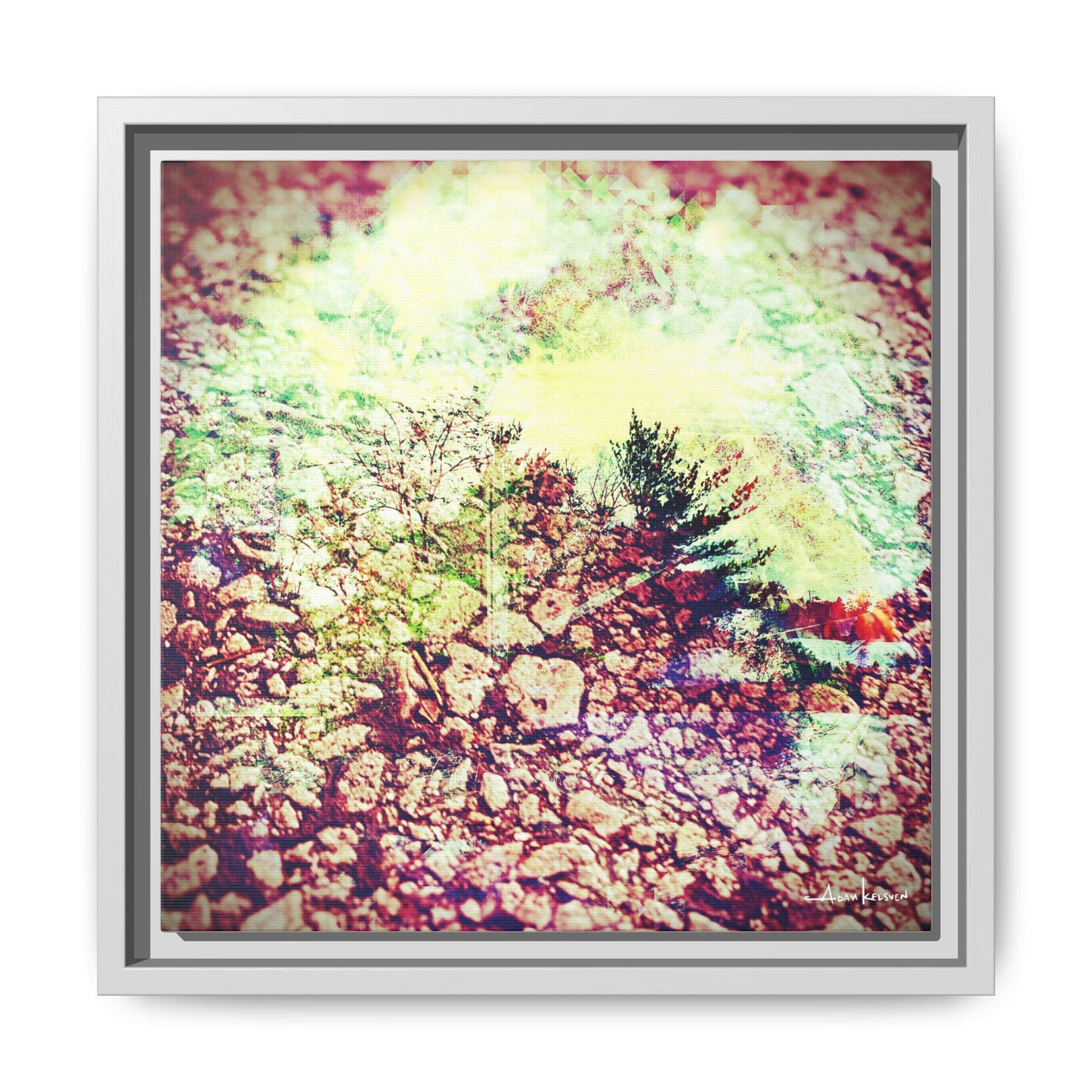 Caterpillar - Gallery Canvas Wrap, Square Frame