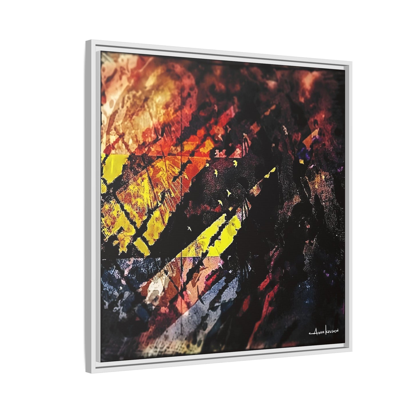 Fjords - Gallery Canvas Wrap, Square Frame