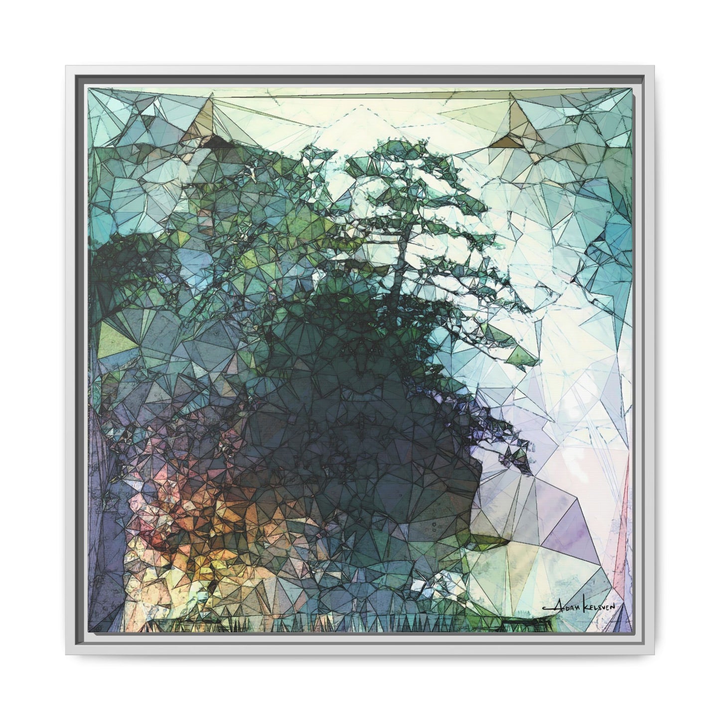 Dude, Bonsai - Gallery Canvas Wrap, Square Frame