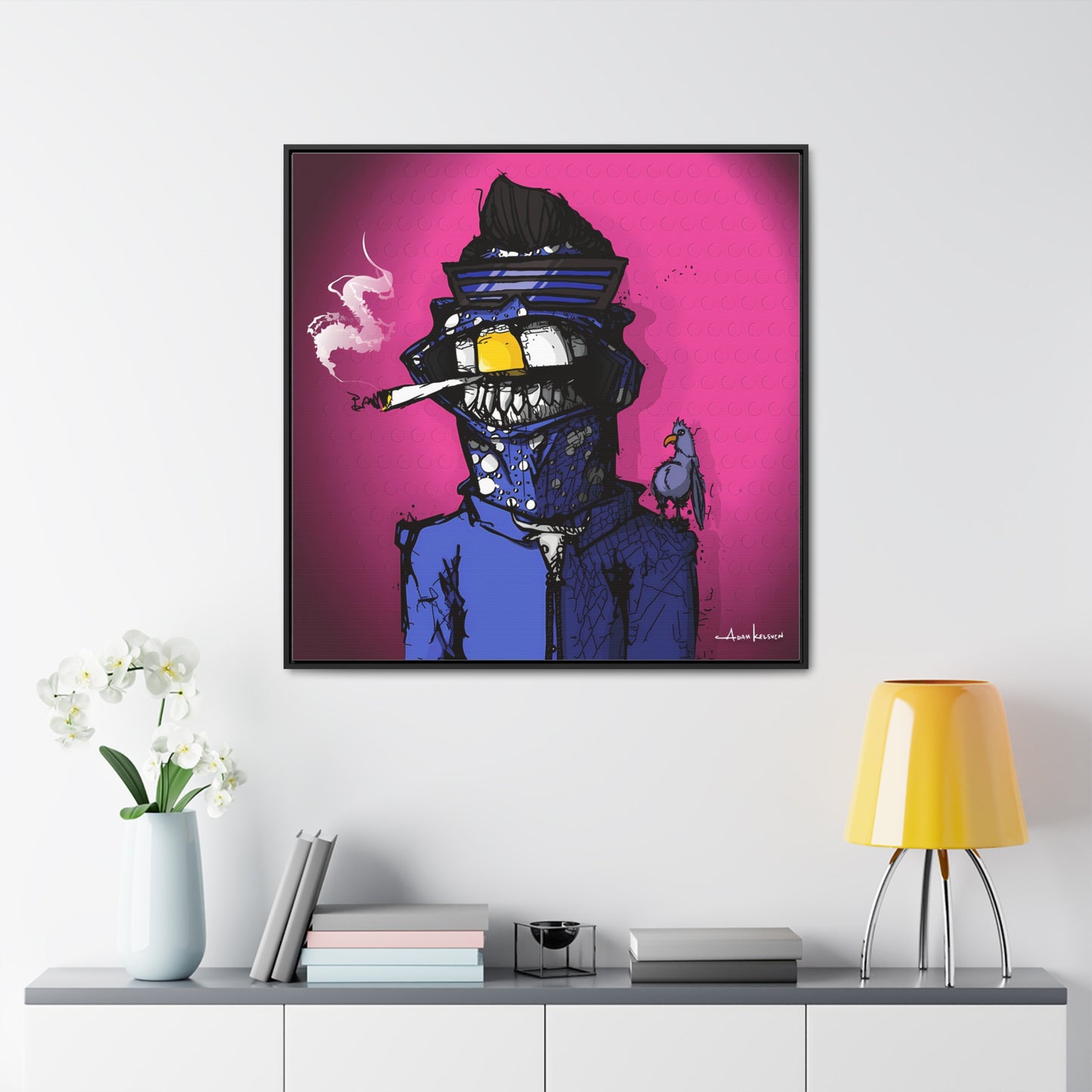 Creep #022 - Gallery Canvas Wraps, Square Frame