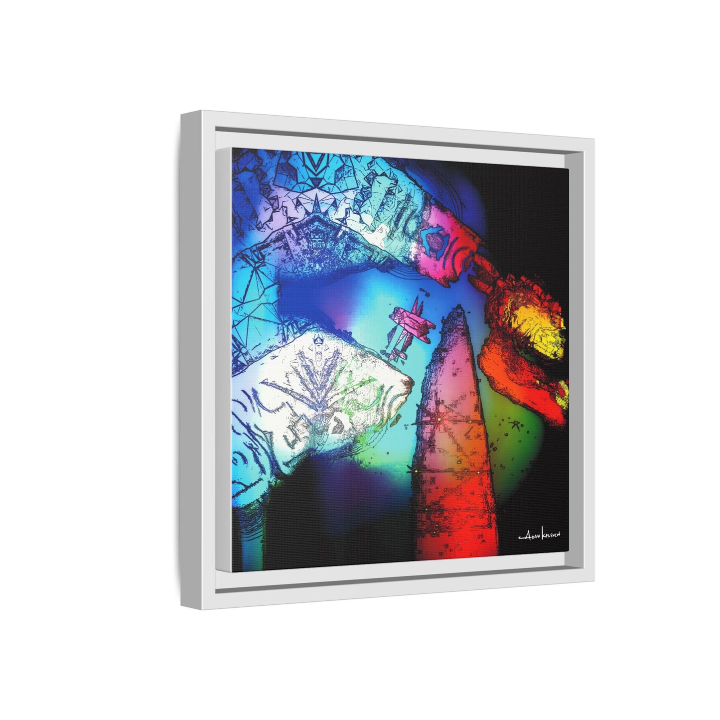 You Digital Turtle - Gallery Canvas Wrap, Square Frame