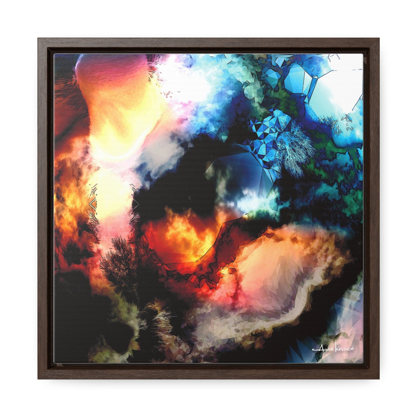 Rubble - Gallery Canvas Wrap, Square Frame