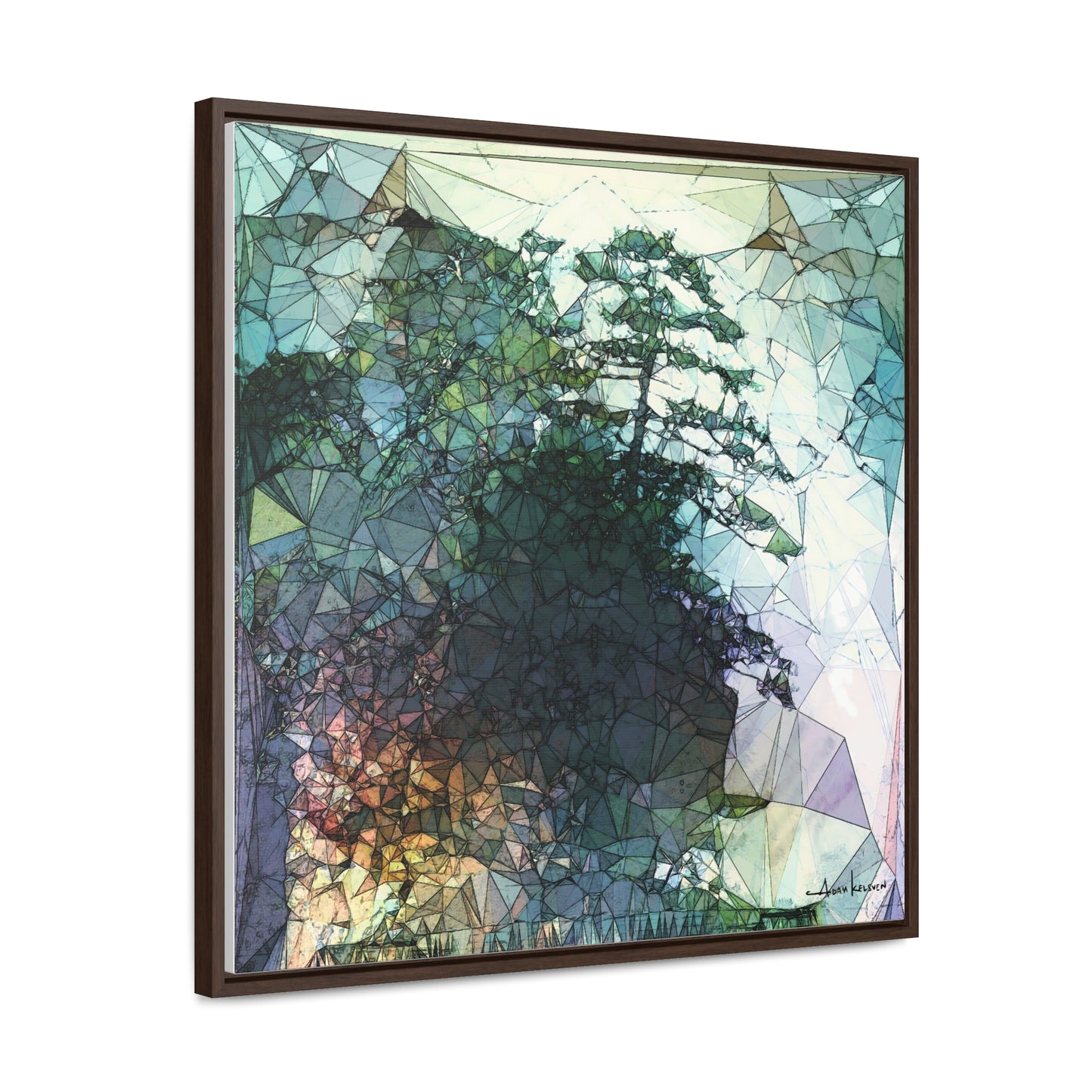 Dude, Bonsai - Gallery Canvas Wrap, Square Frame