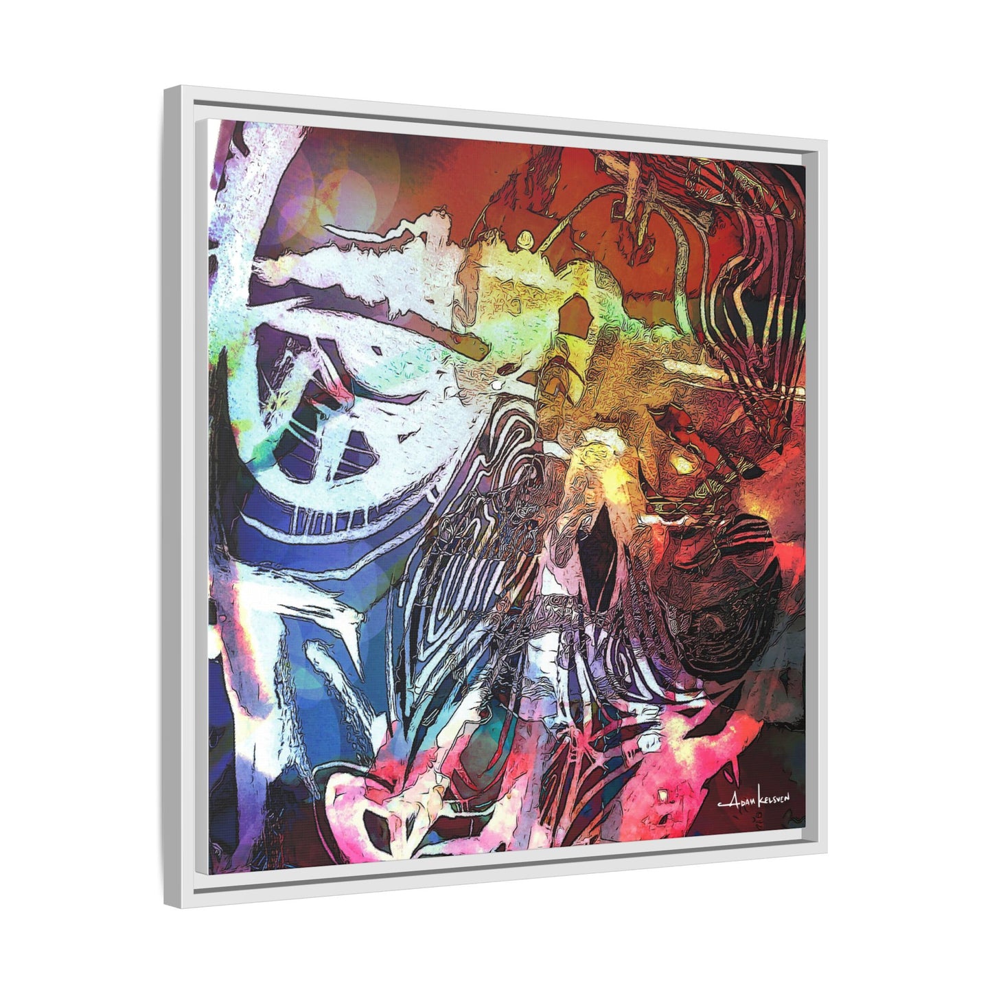 Machine - Gallery Canvas Wrap, Square Frame