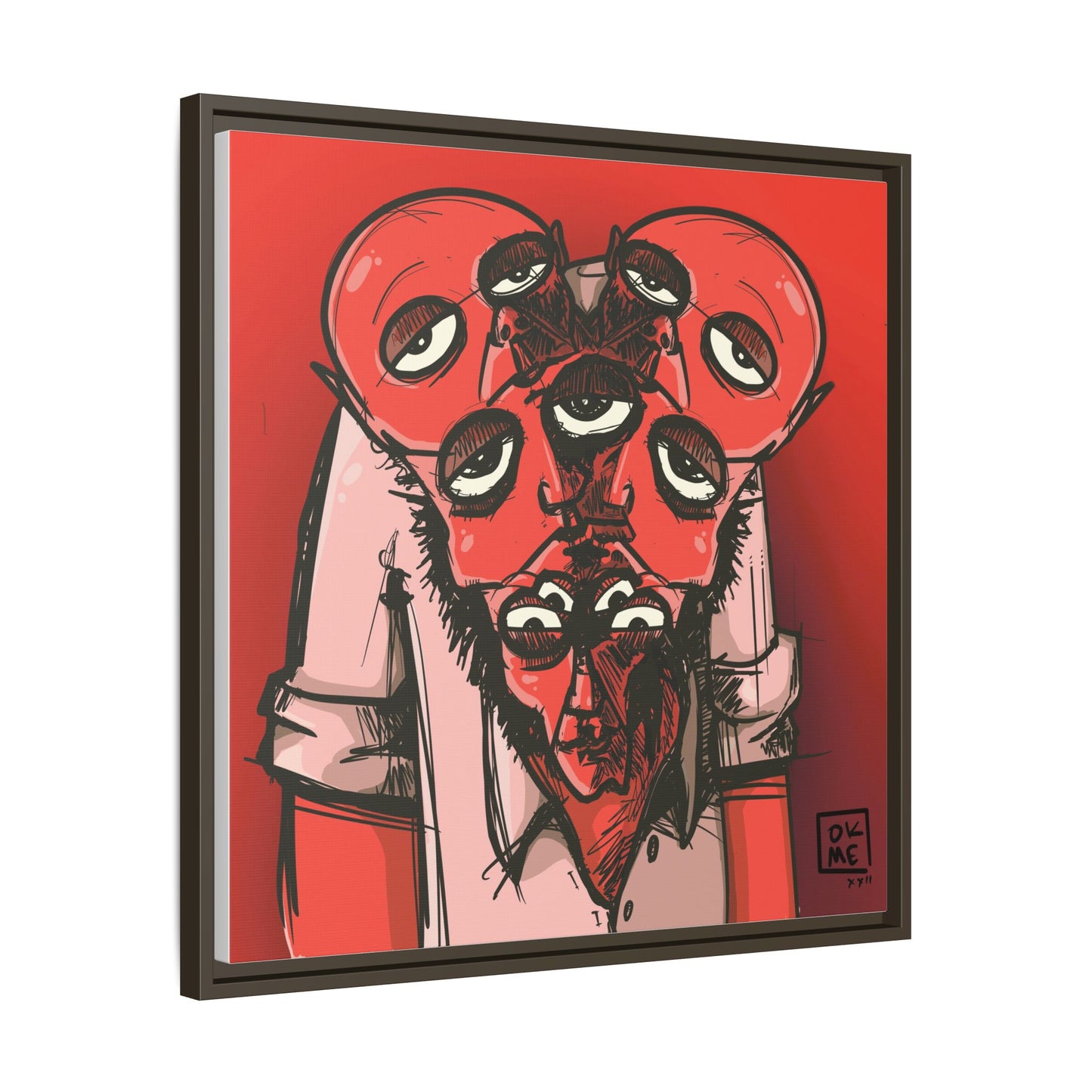 Mern - Gallery Canvas Wrap, Square Frame