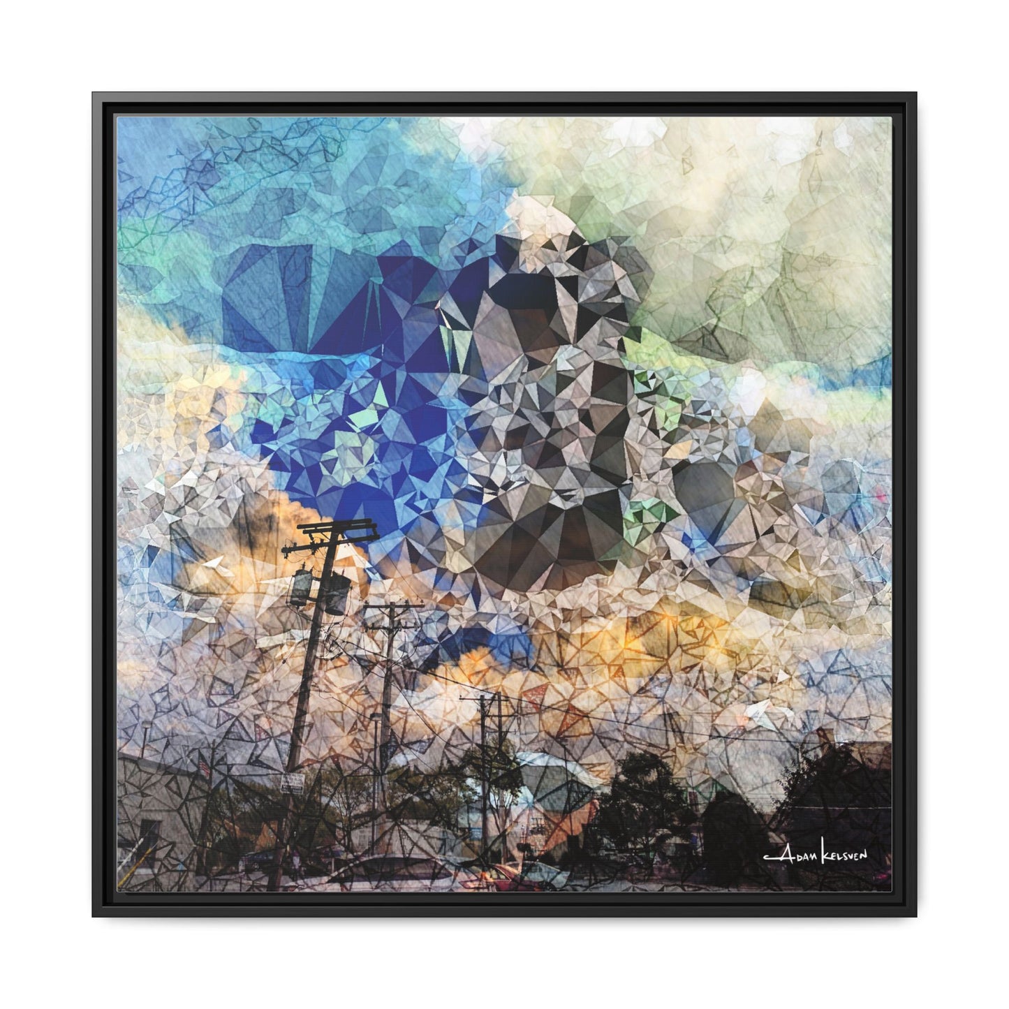 Storms - Gallery Canvas Wrap, Square Frame