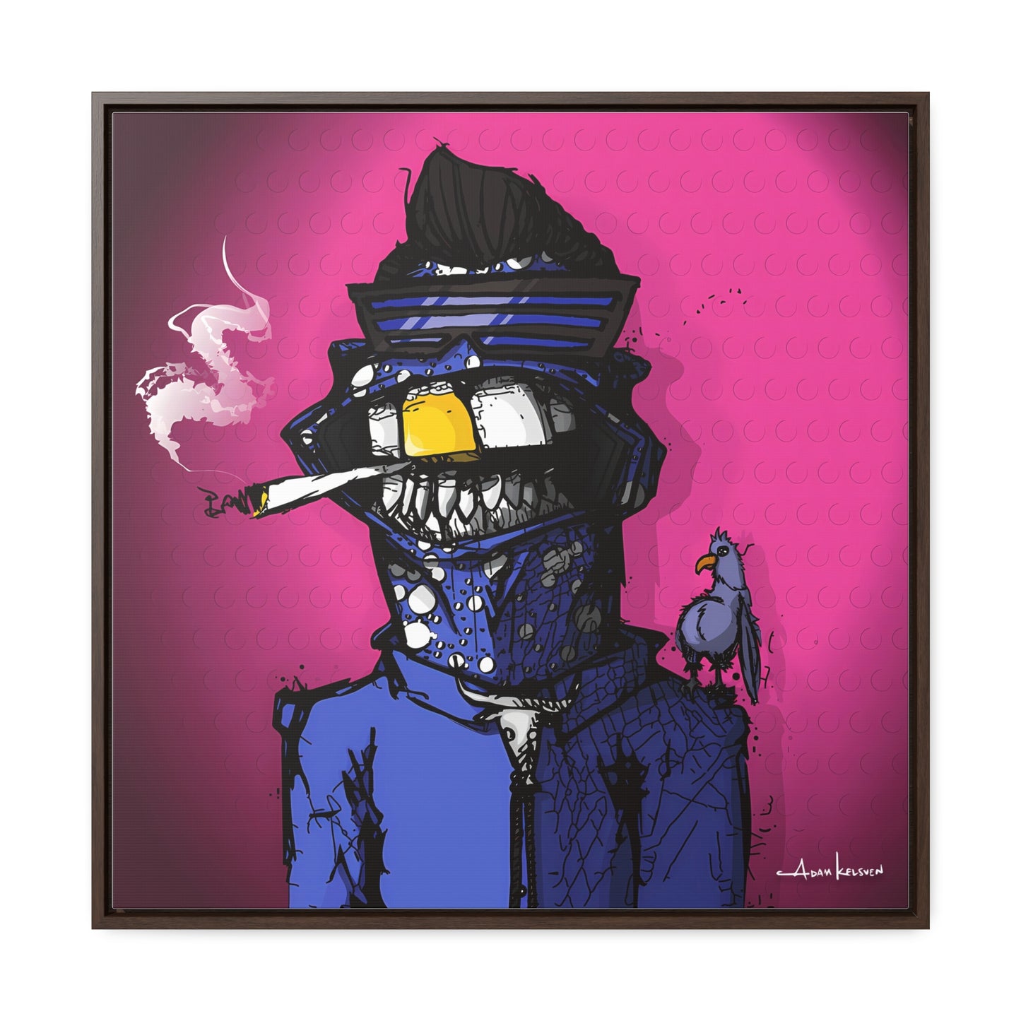 Creep #022 - Gallery Canvas Wraps, Square Frame